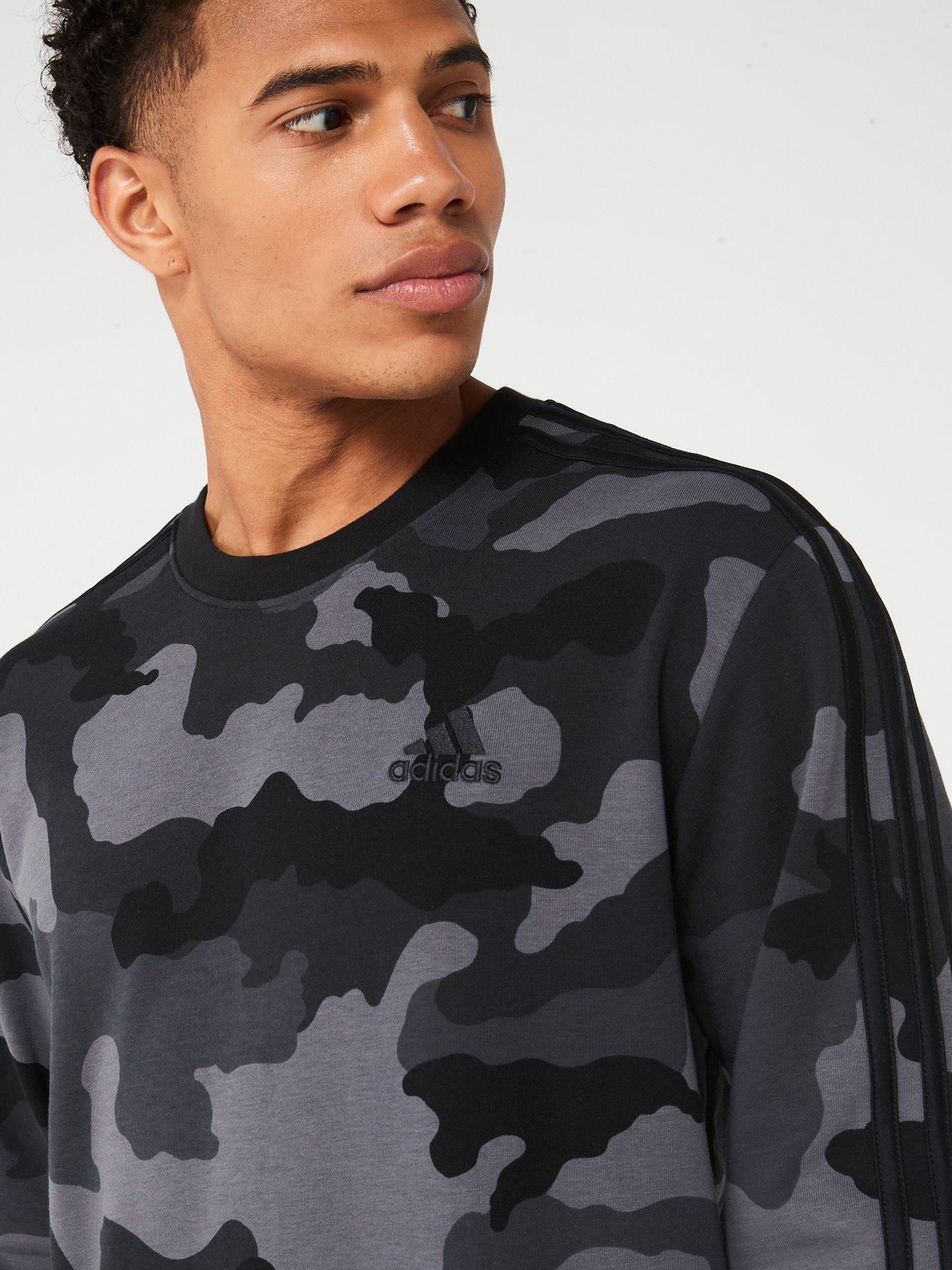 adidas-sportswear-mens-camo-crew-blackoutfit