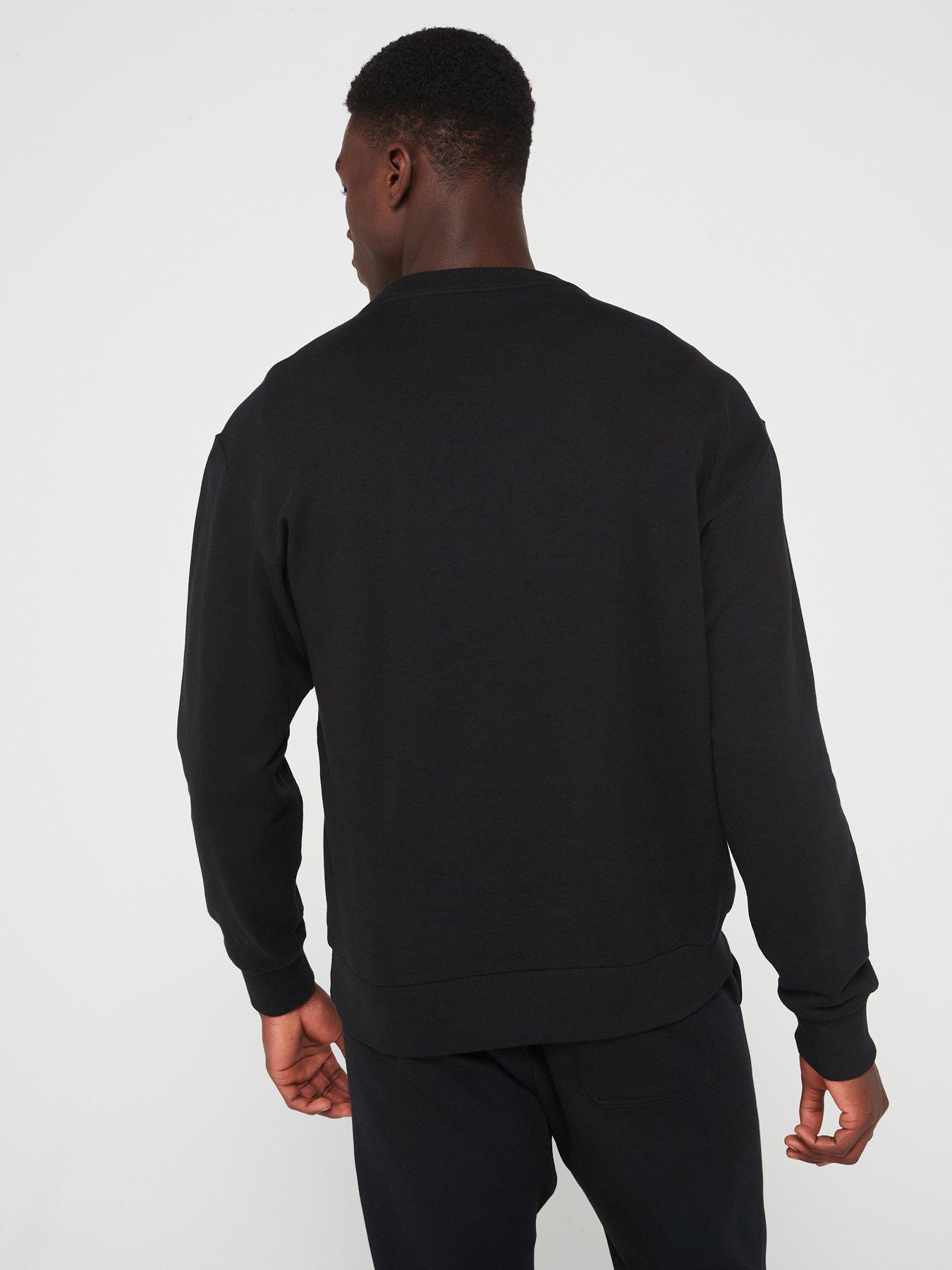 adidas-sportswear-mens-all-season-french-terry-crew-blackstillFront