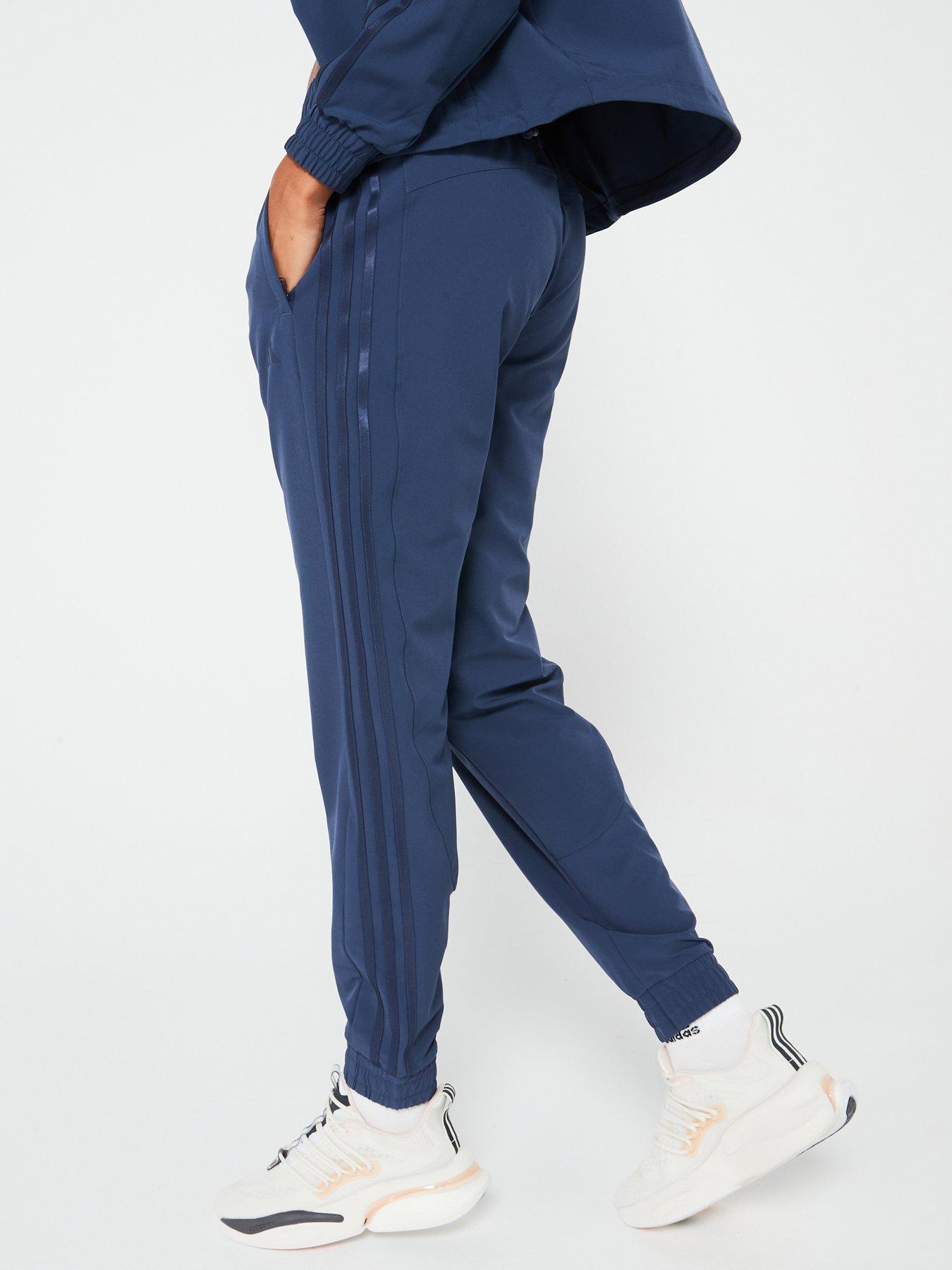 adidas-womens-training-pacer-woven-pants-navystillFront