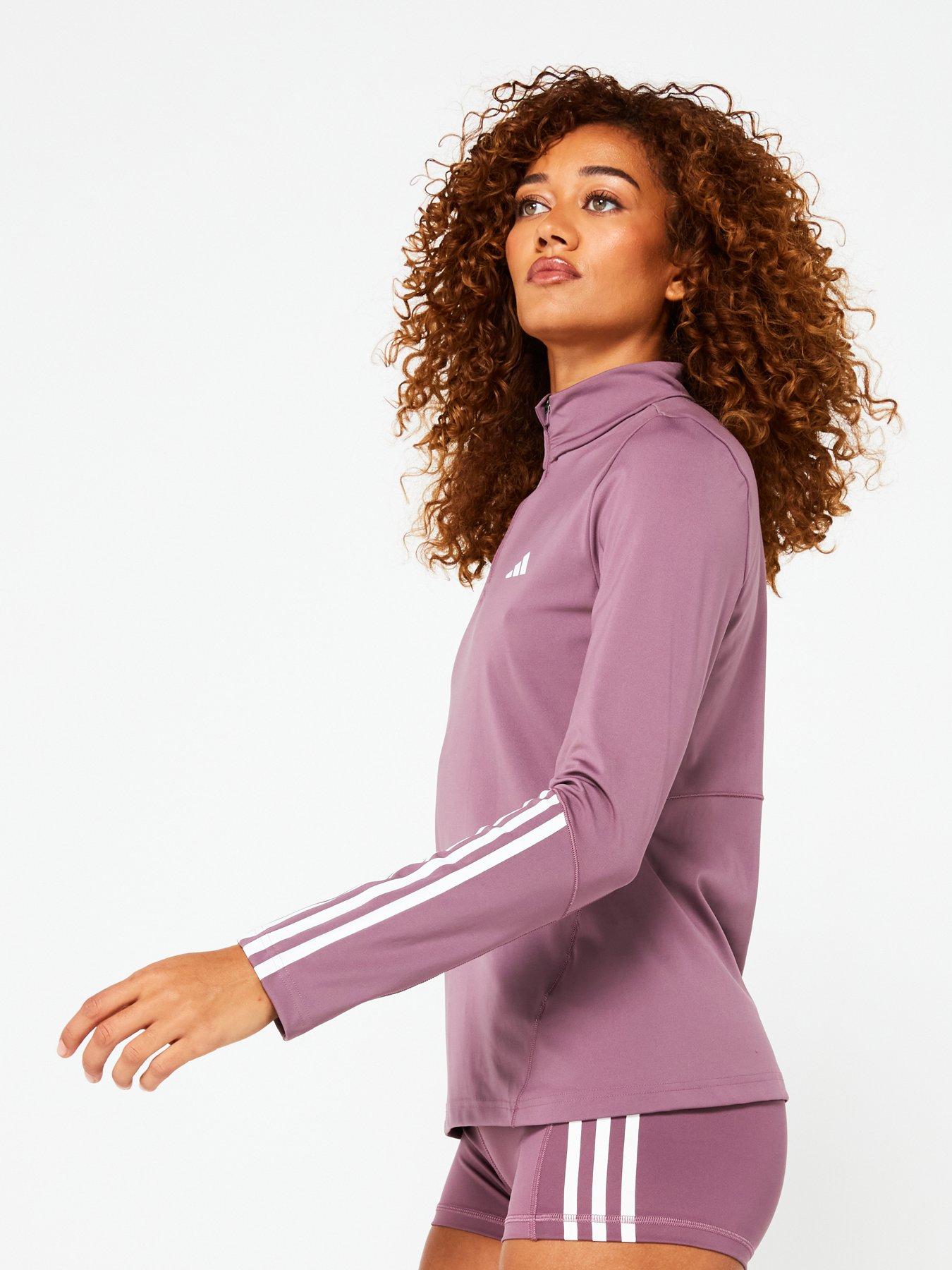 adidas-womens-training-hyperglam-14-zip-top-purpleoutfit