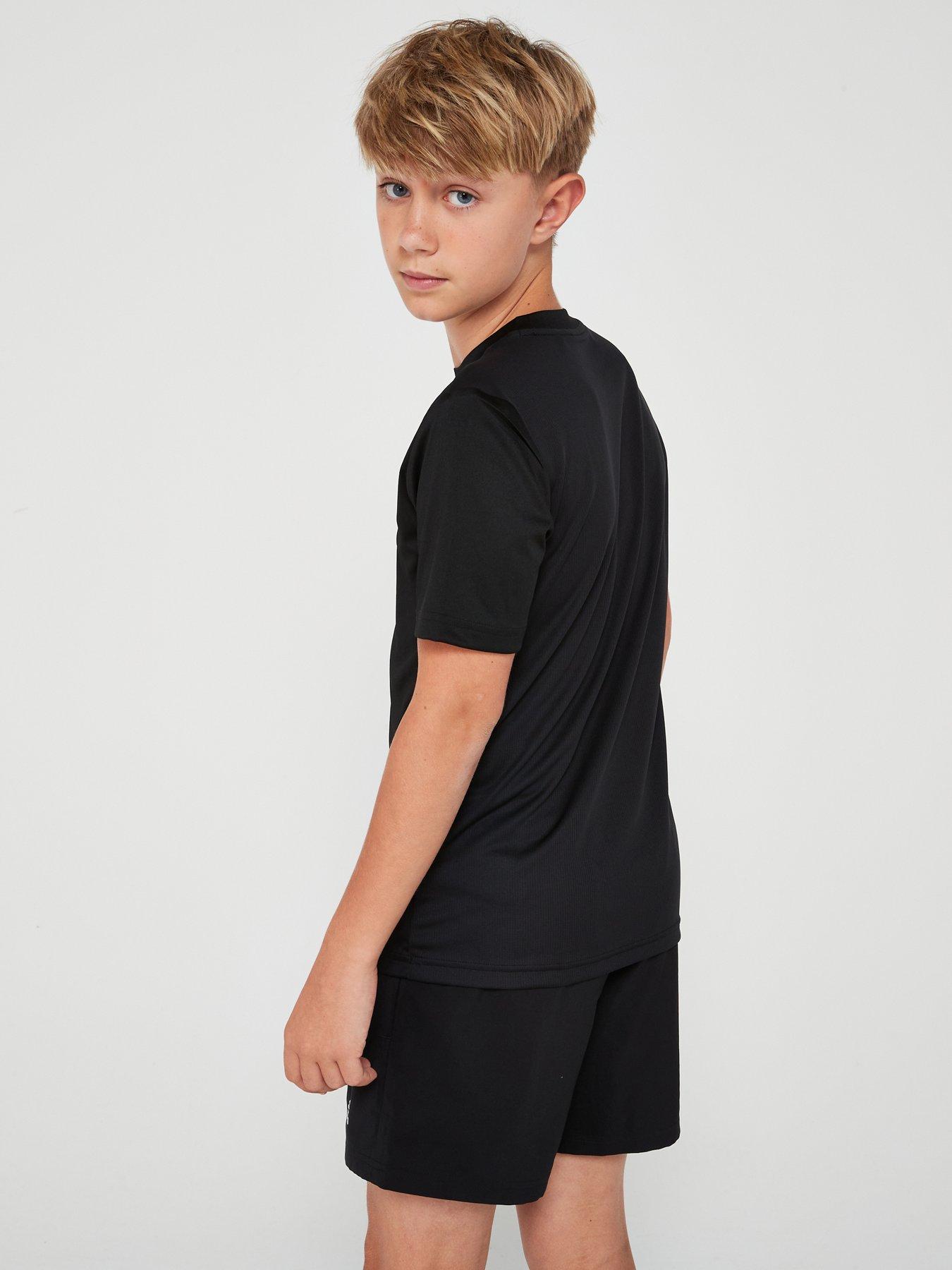 adidas-junior-boys-train-essentials-t-shirt-blackwhitestillFront