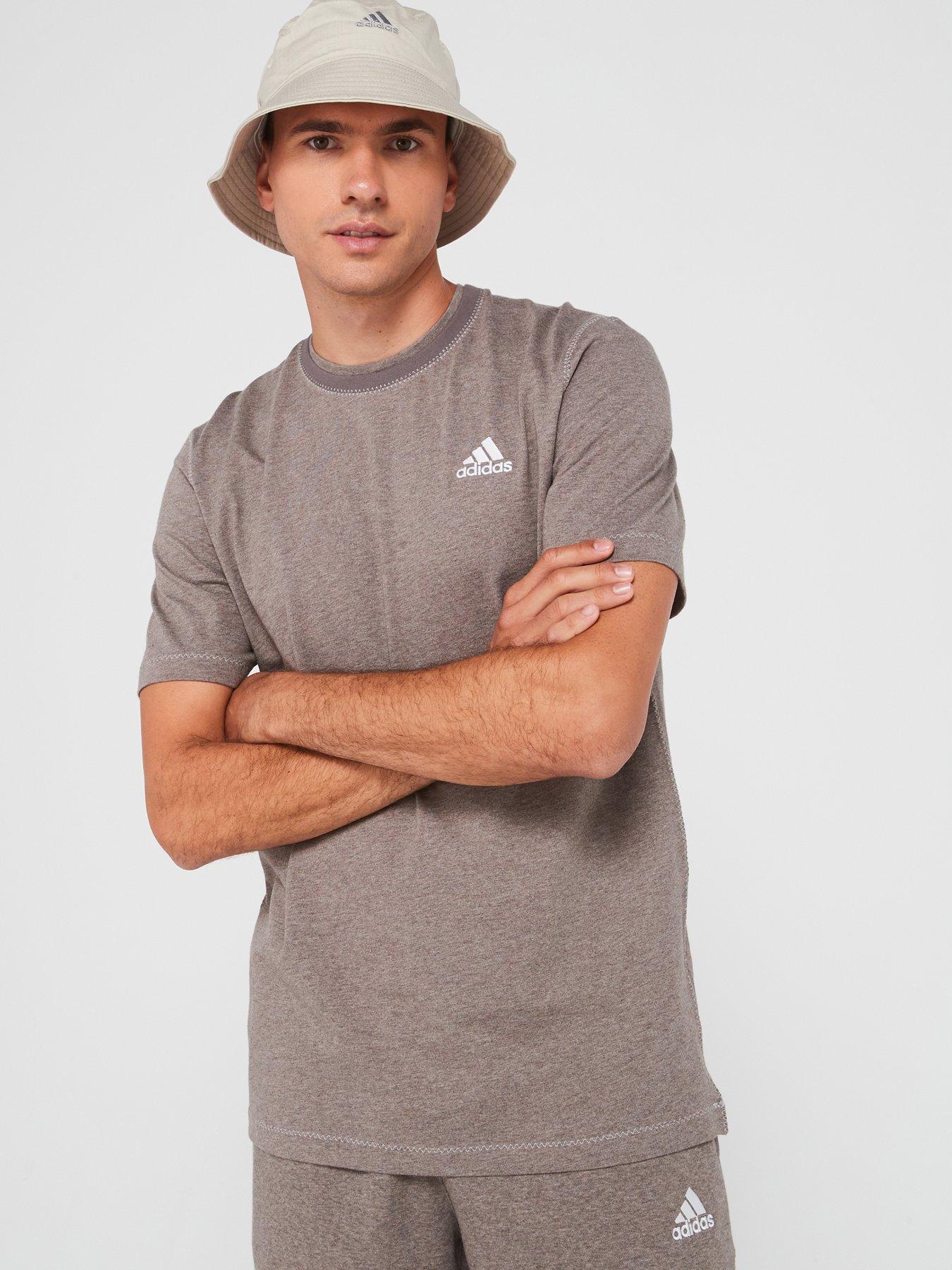 adidas-sportswear-mens-melange-tee-grey