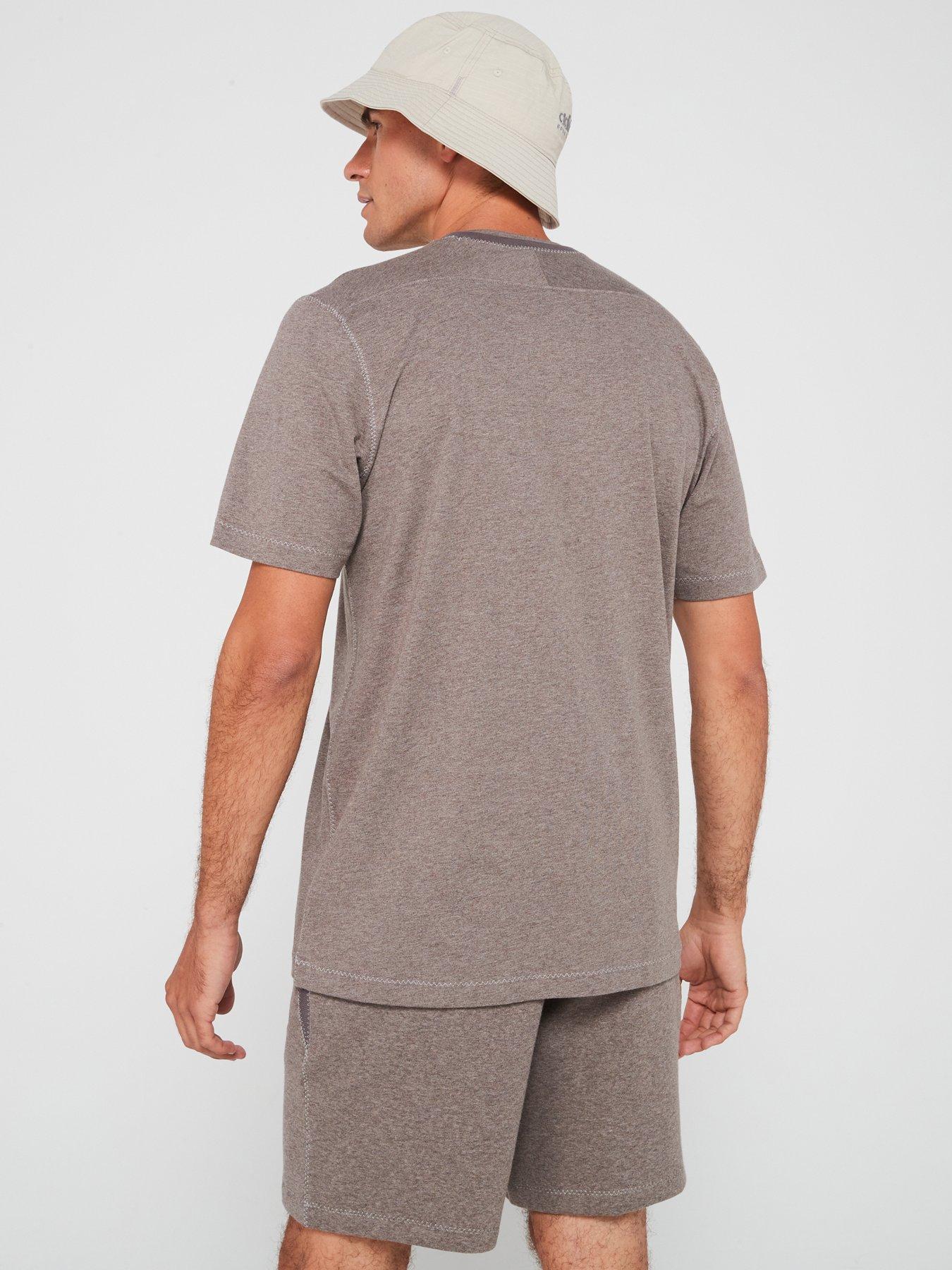 adidas-sportswear-mens-melange-tee-greystillFront