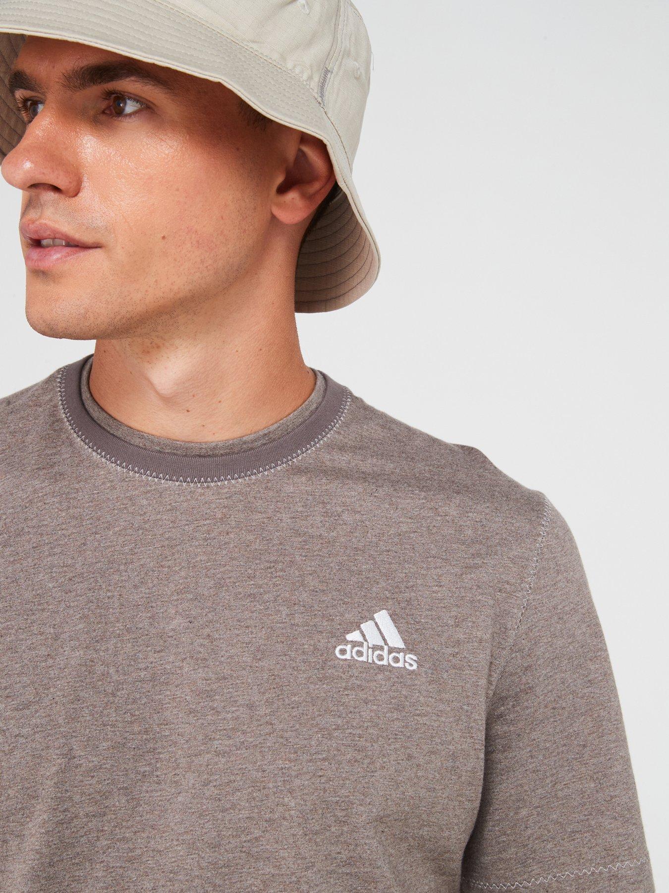 adidas-sportswear-mens-melange-tee-greyoutfit