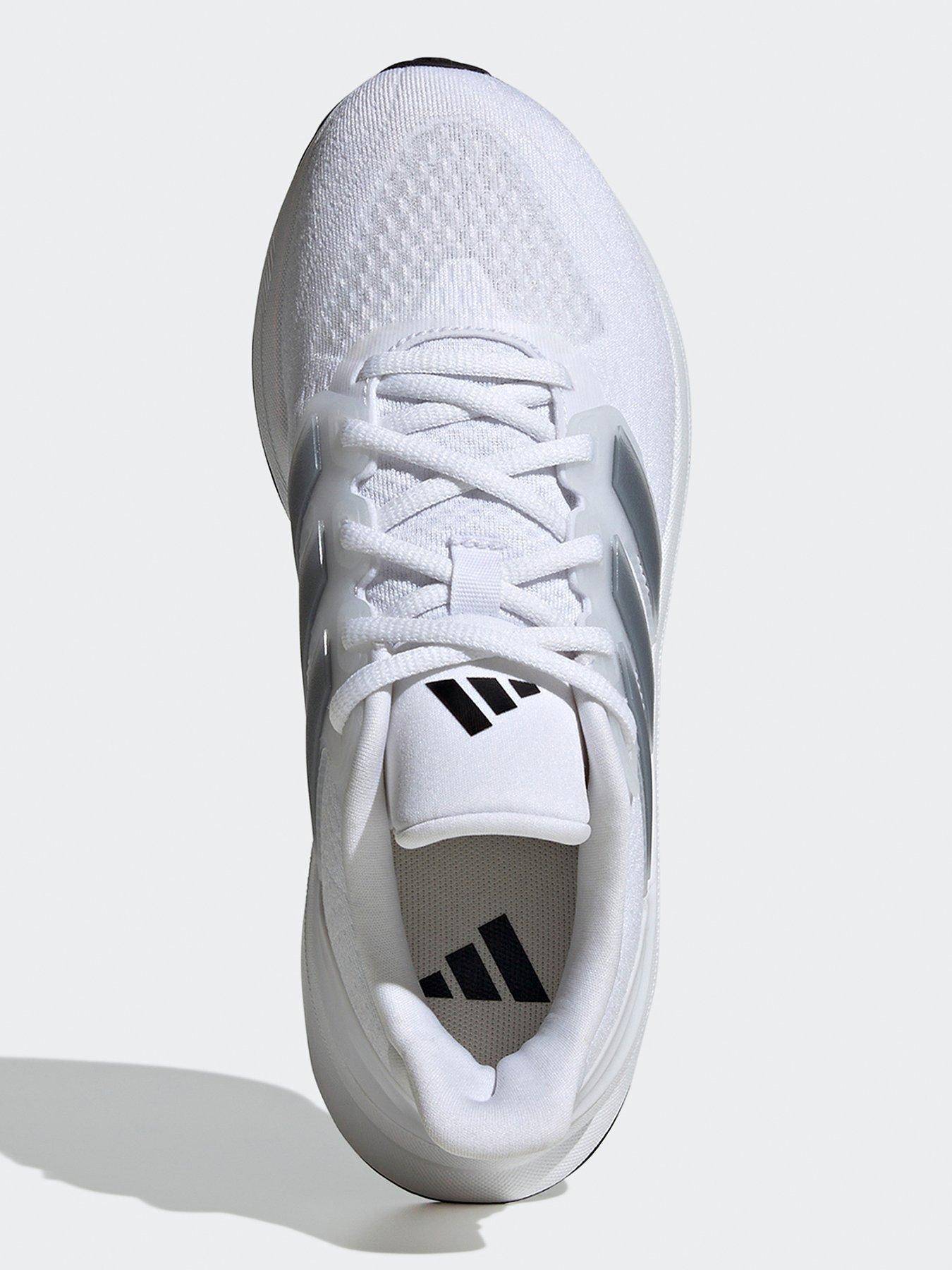 Image 4 of 7 of adidas Junior Unisex Running Ultrabounce Trainers - White/Black