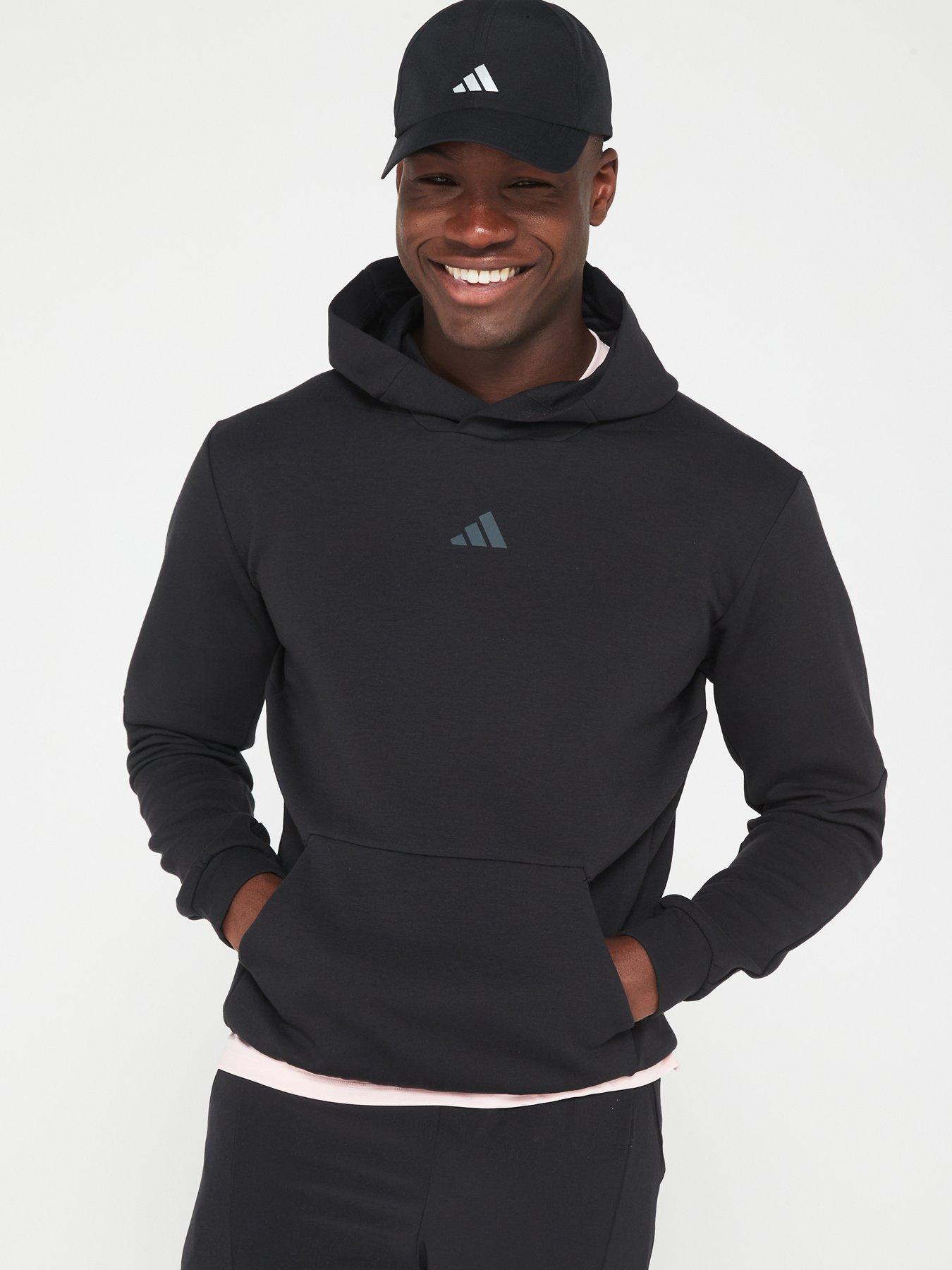 adidas Mens Training Designed 4 Training Pull Over Hoodie - Black - Navy