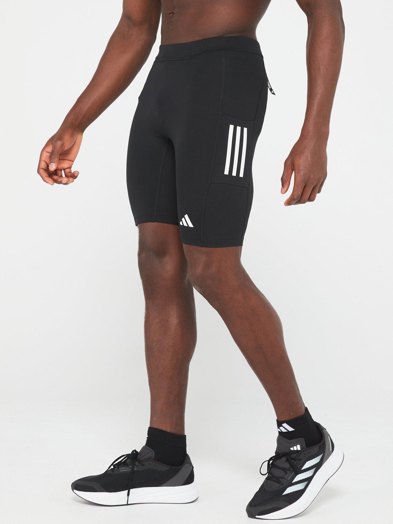 Image 1 of 6 of adidas Mens Running Own The Run Short Tight - Black