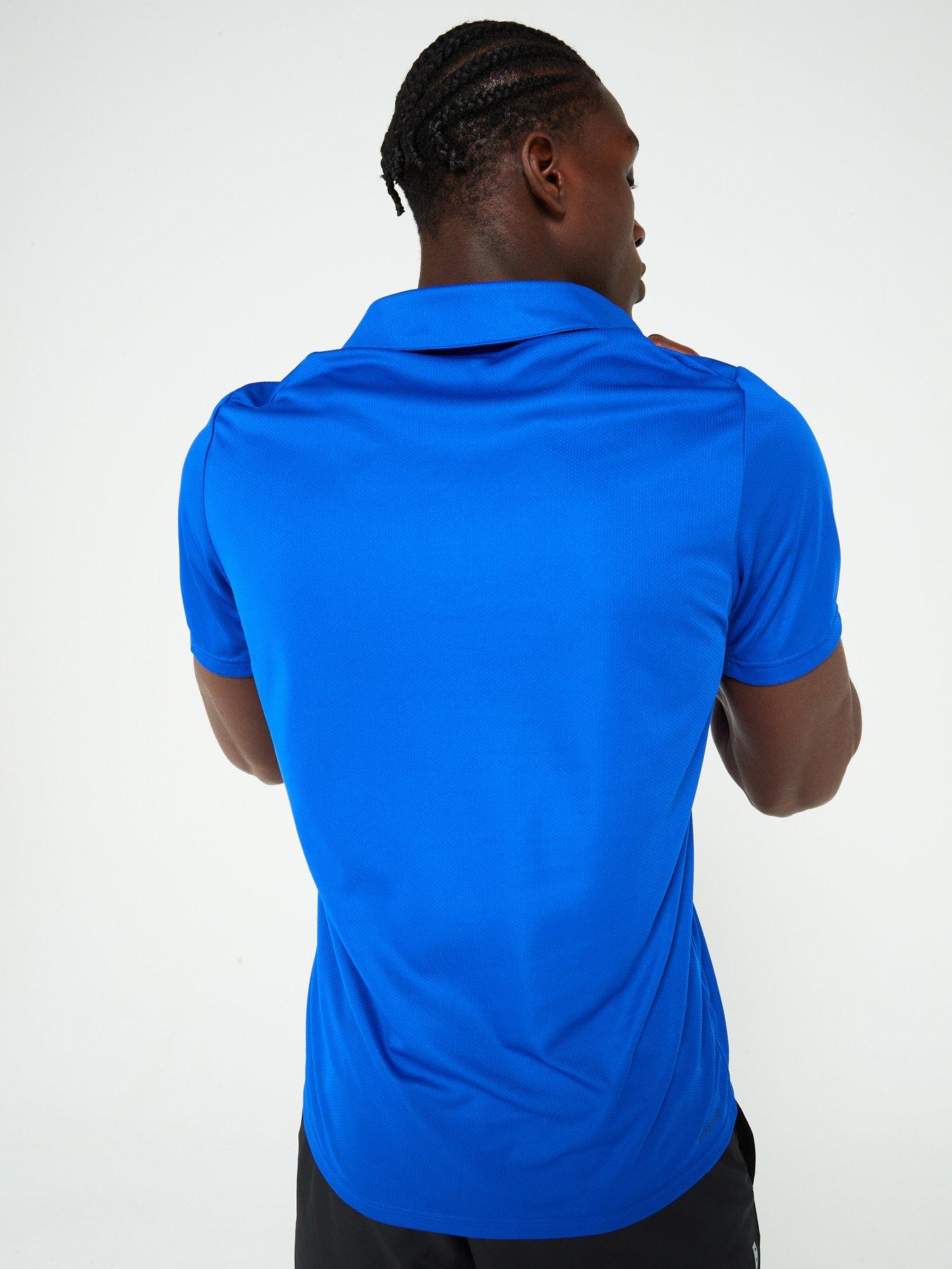 adidas-mens-train-essentials-polo-top-bluestillFront