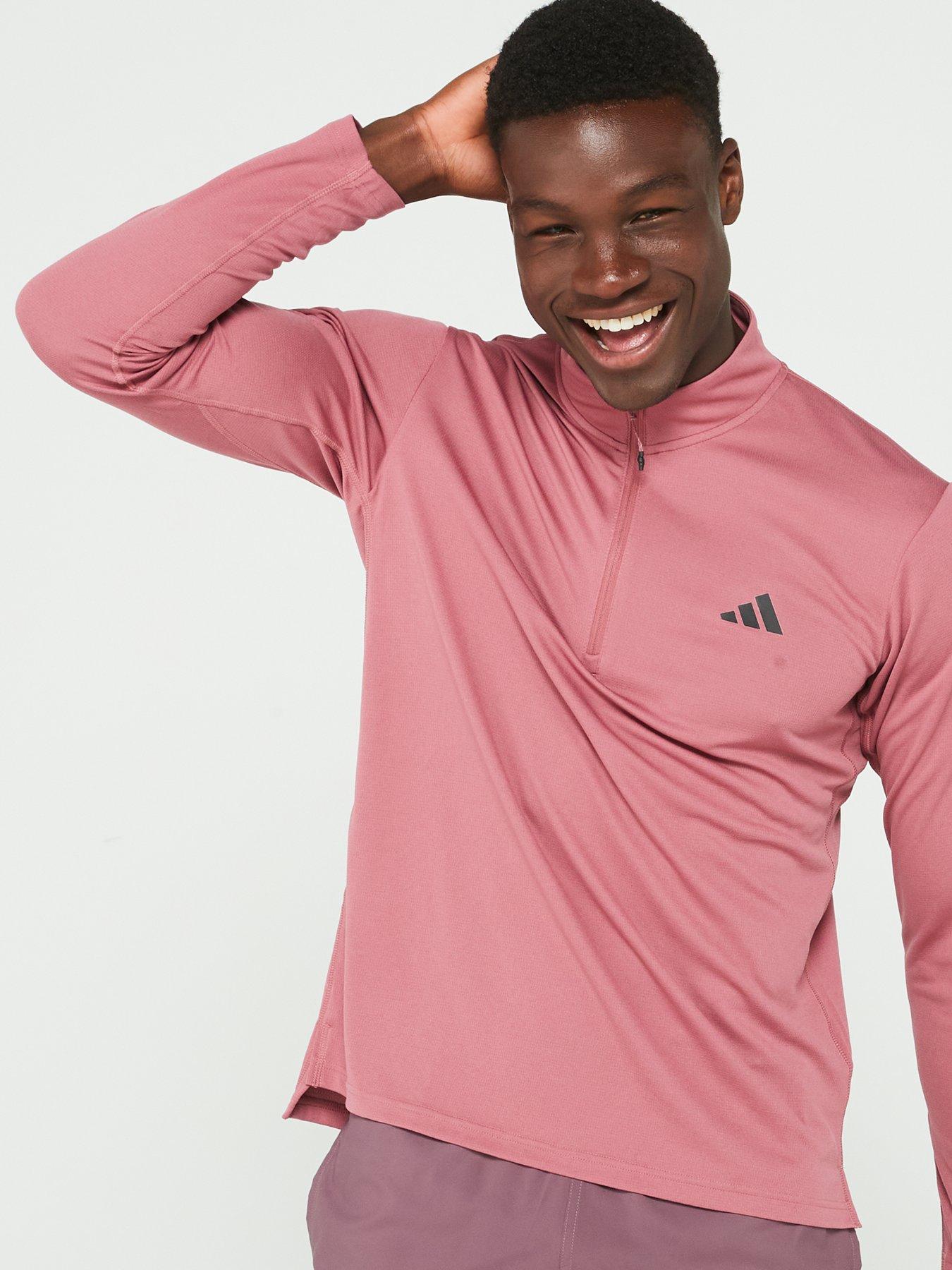 adidas-mens-train-essentials-14-zip-top-dark-pinkdetail