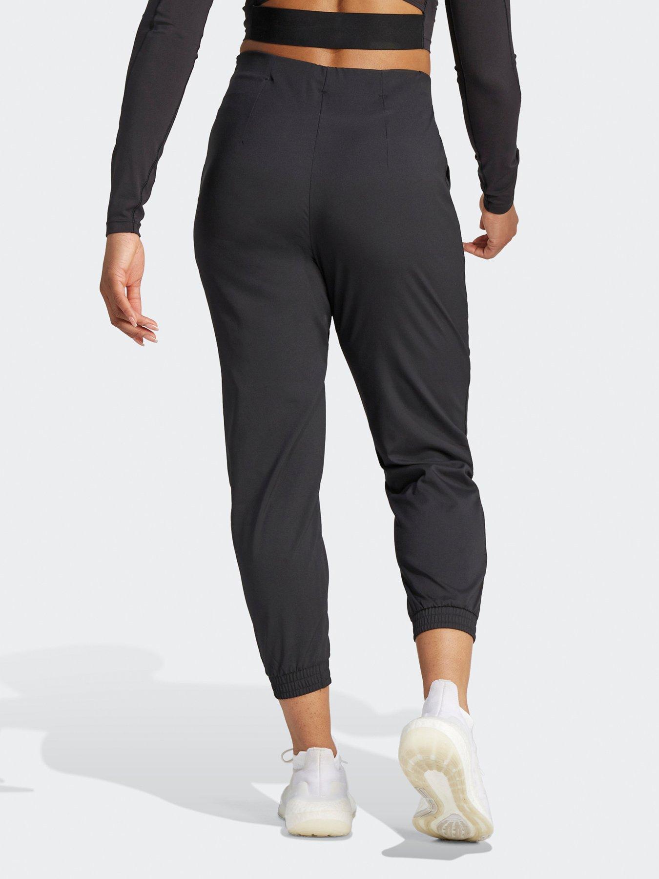 adidas-womens-train-essentials-pants-blackwhitestillFront