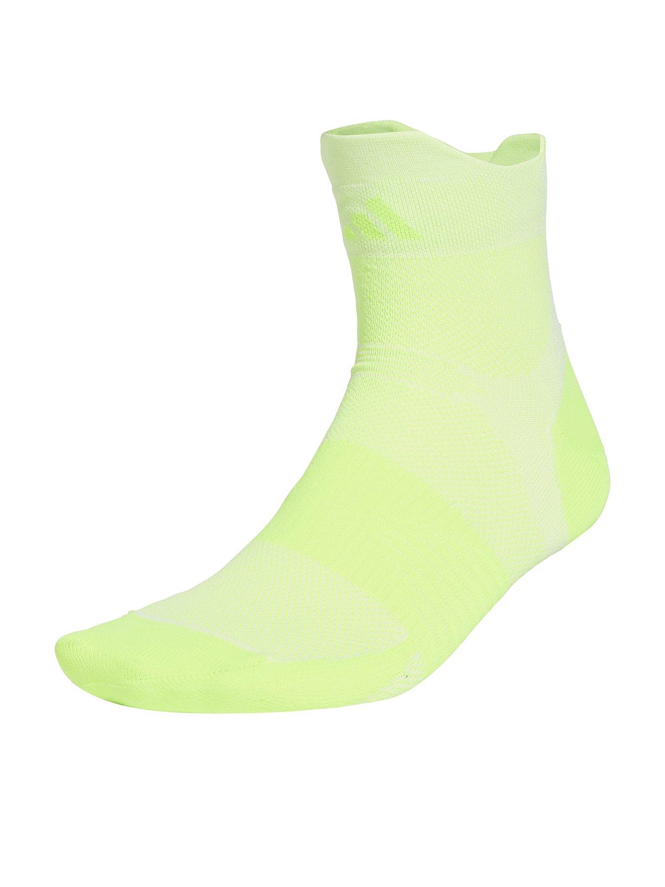 adidas-unisex-running-adizero-socks-yellow