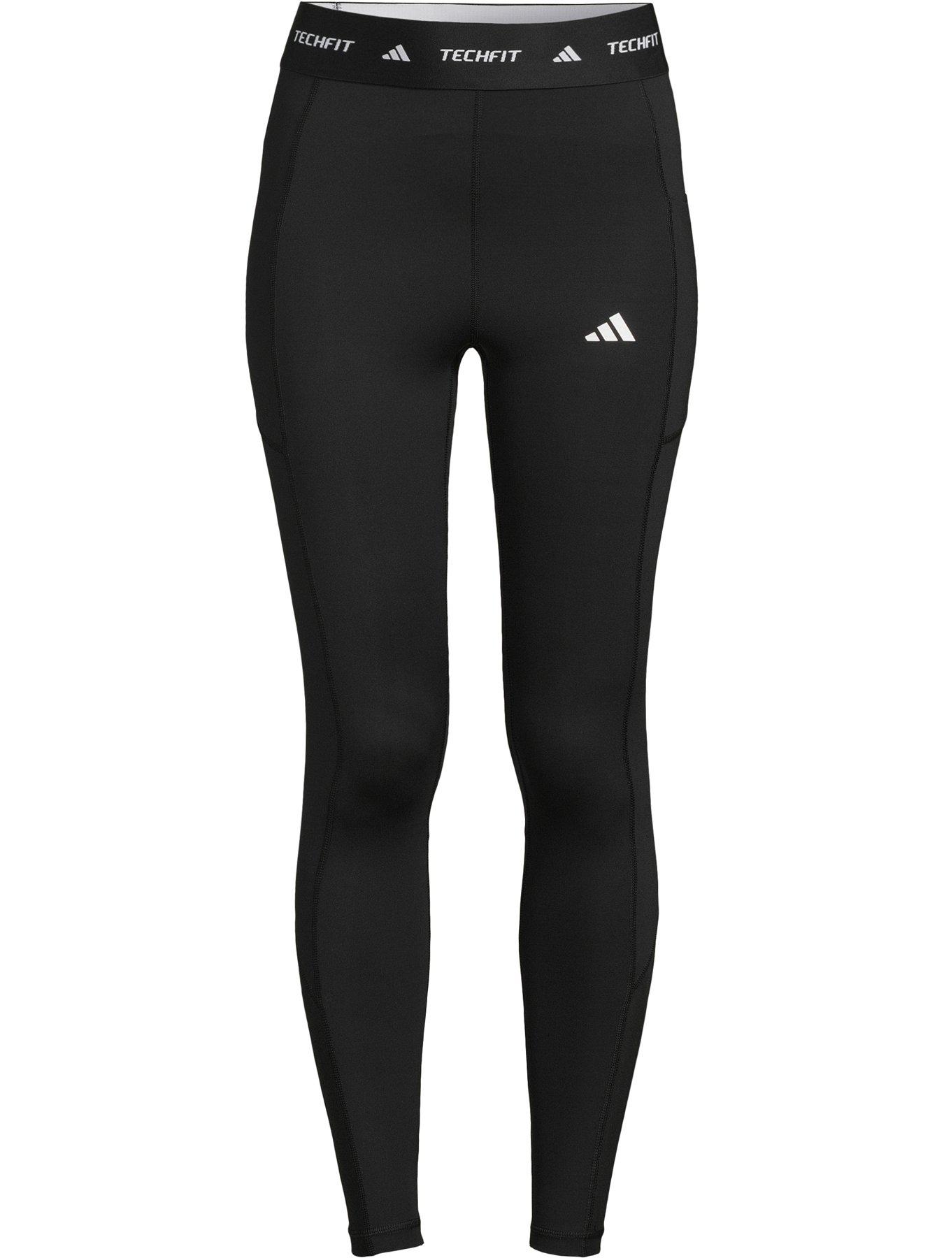 Image 5 of 5 of adidas Womens Training Tech Fit Stash Pocket Tights - Black
