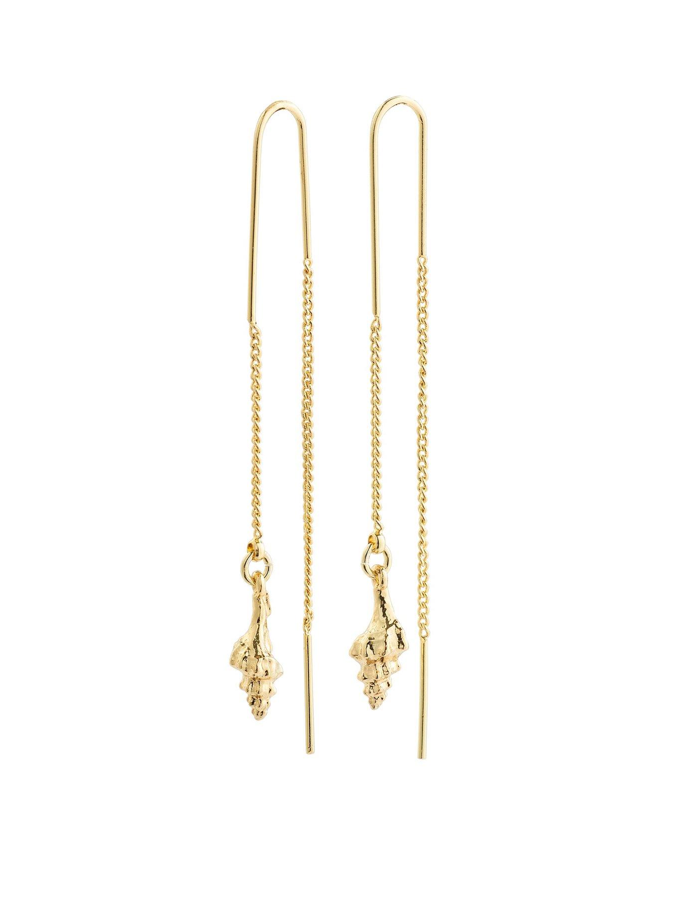 pilgrim-sea-chain-earrings-gold-plated