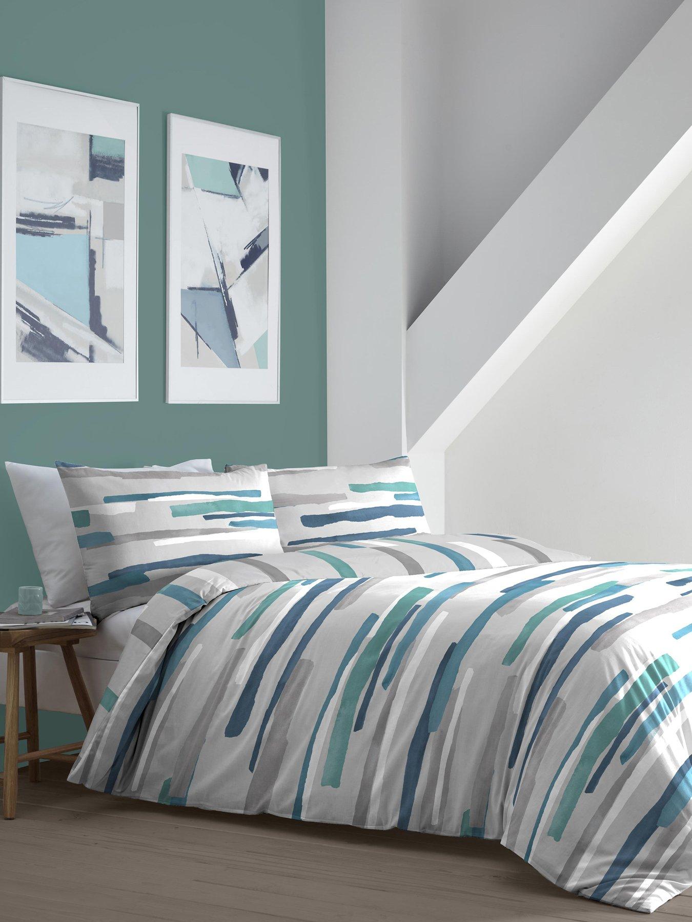 Image 1 of 4 of Fusion Clifton Stripe Duvet Cover