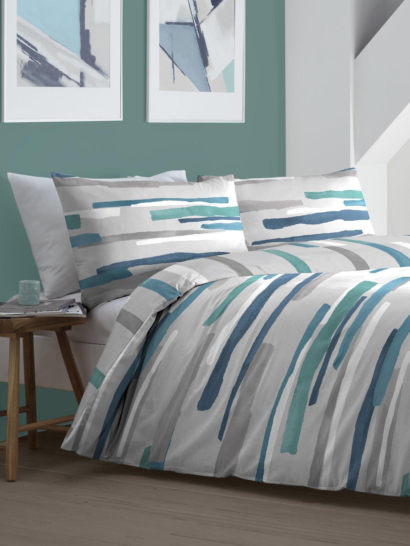 Image 3 of 4 of Fusion Clifton Stripe Duvet Cover