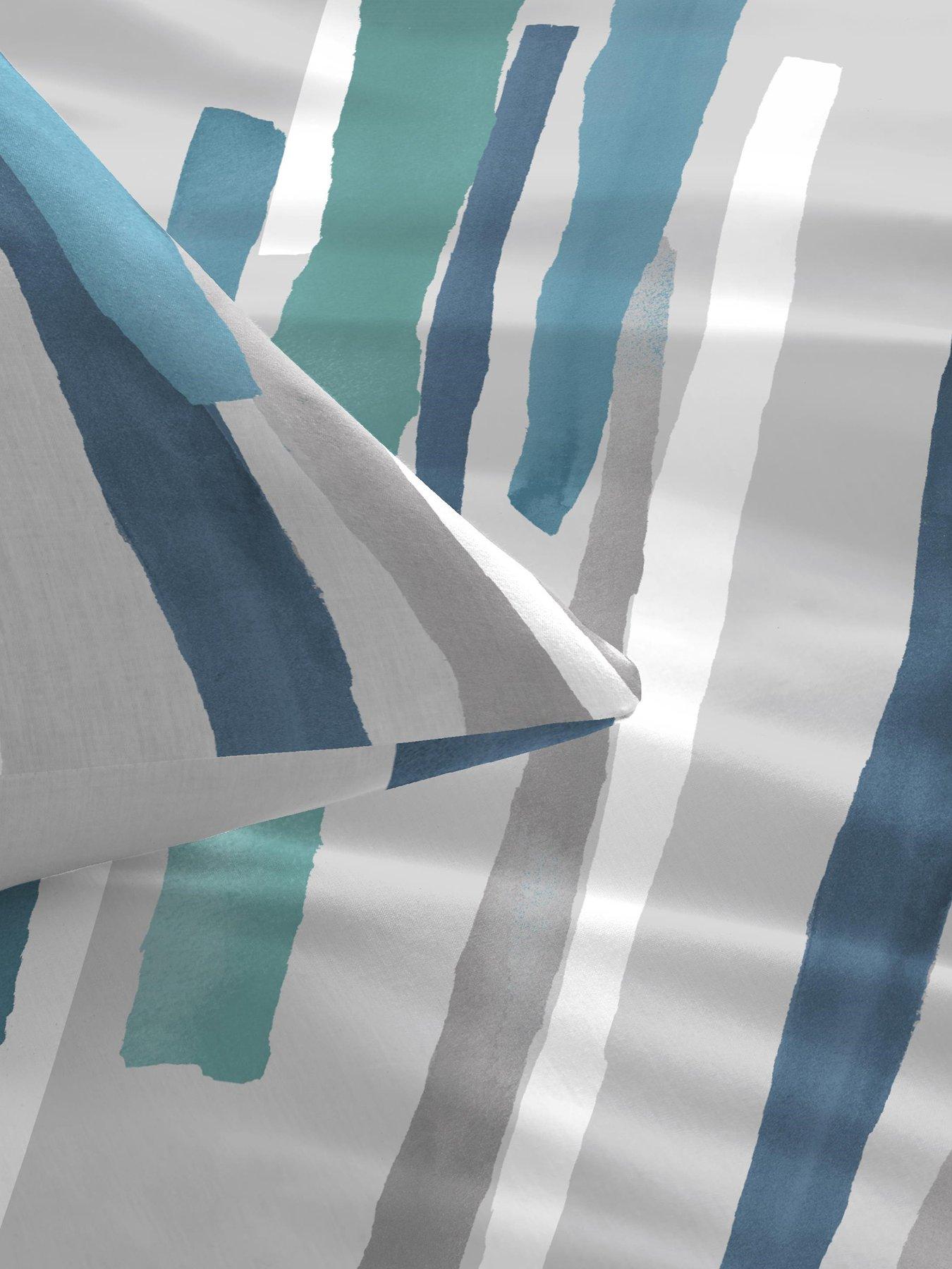 Image 4 of 4 of Fusion Clifton Stripe Duvet Cover