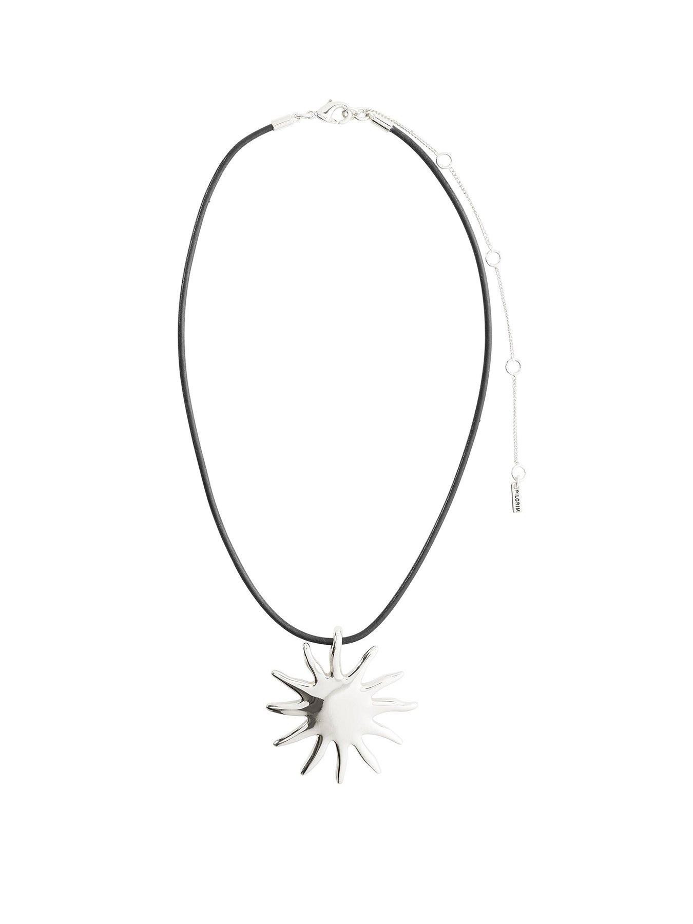 pilgrim-lightnbspnecklace-silver-platedfront