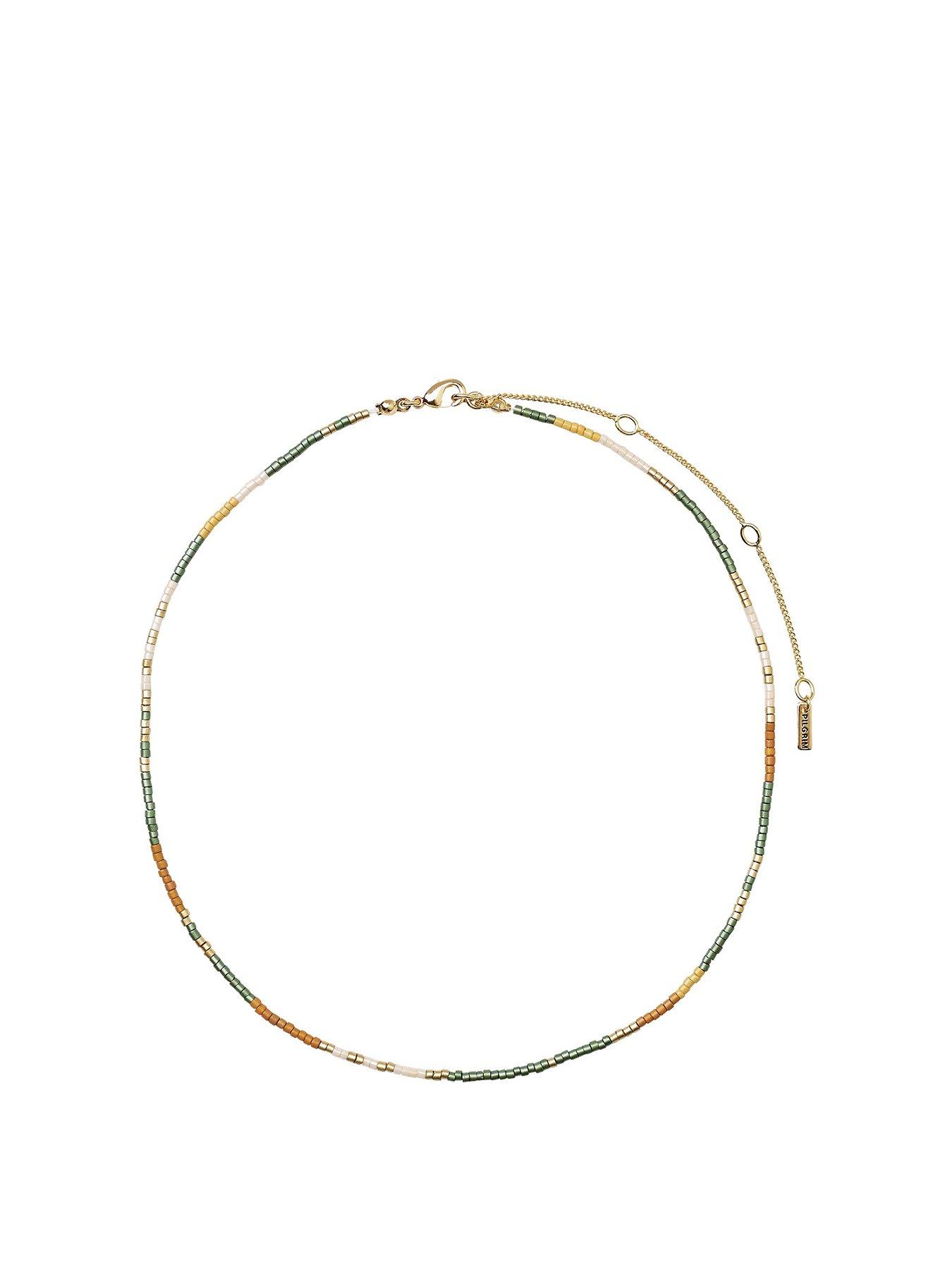 Pilgrim ALISON necklace brown, gold-plated