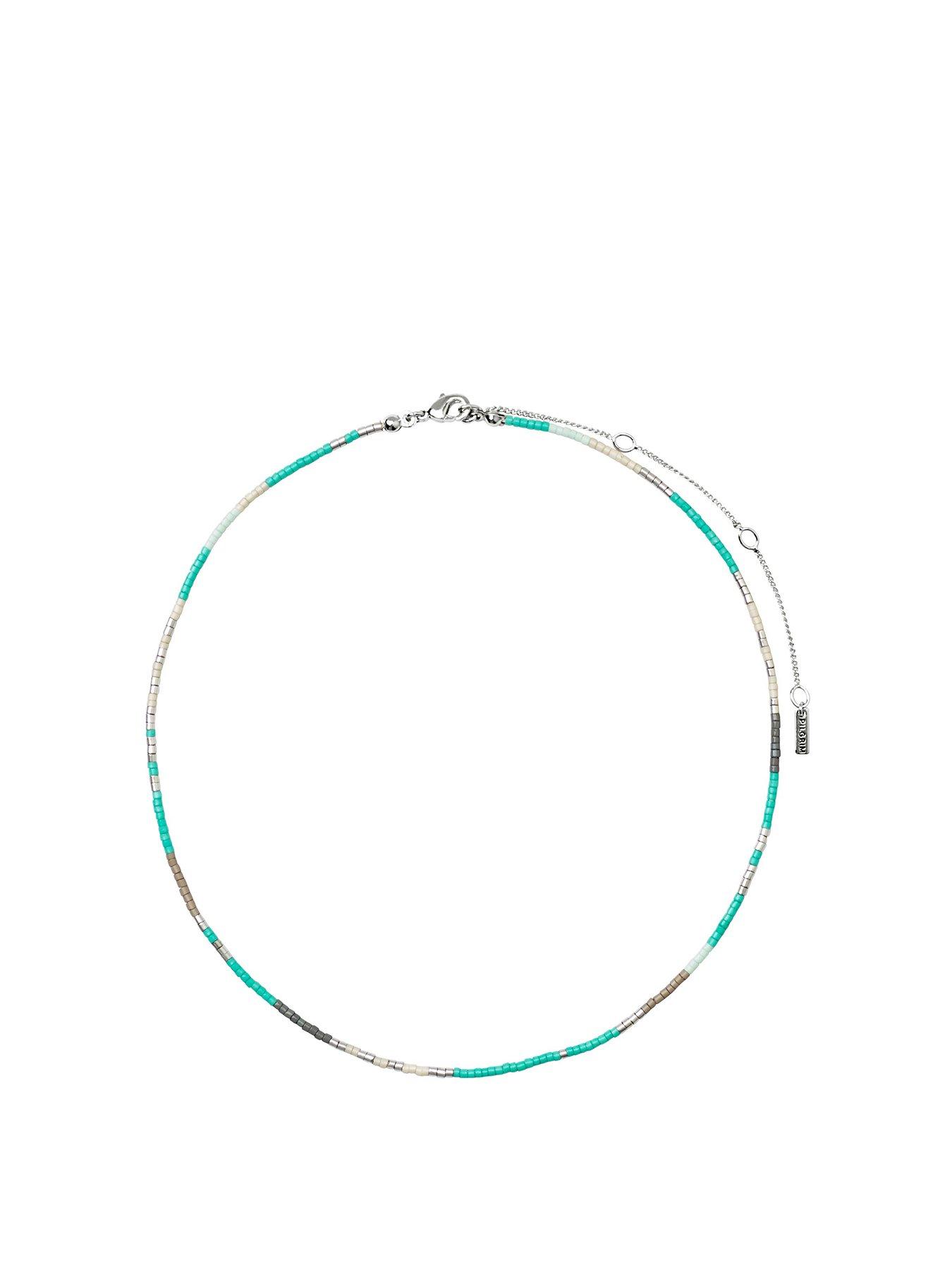 Pilgrim ALISON necklace mint, silver-plated