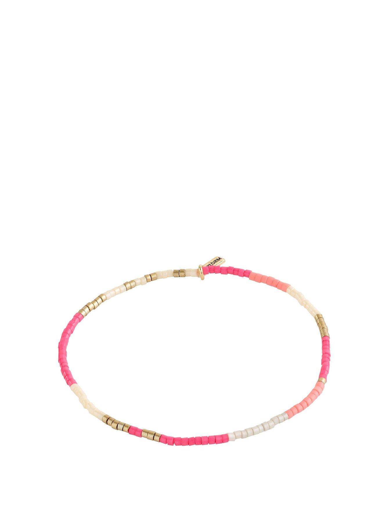 Pilgrim ALISON bracelet pink, gold-plated