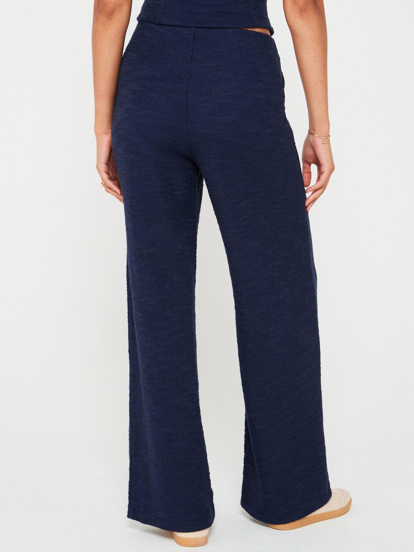 v-by-very-jersey-boucle-straight-leg-trouser-navystillFront