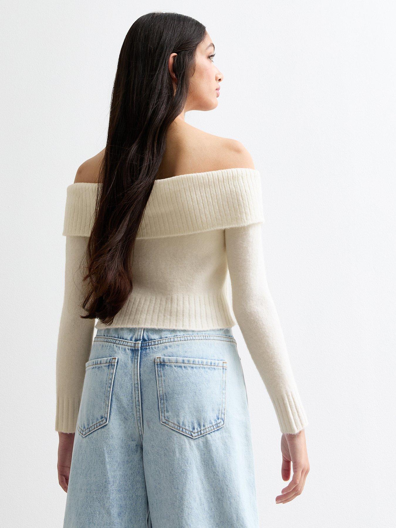 new-look-915-girls-bardot-knit-jumper-off-whiteback