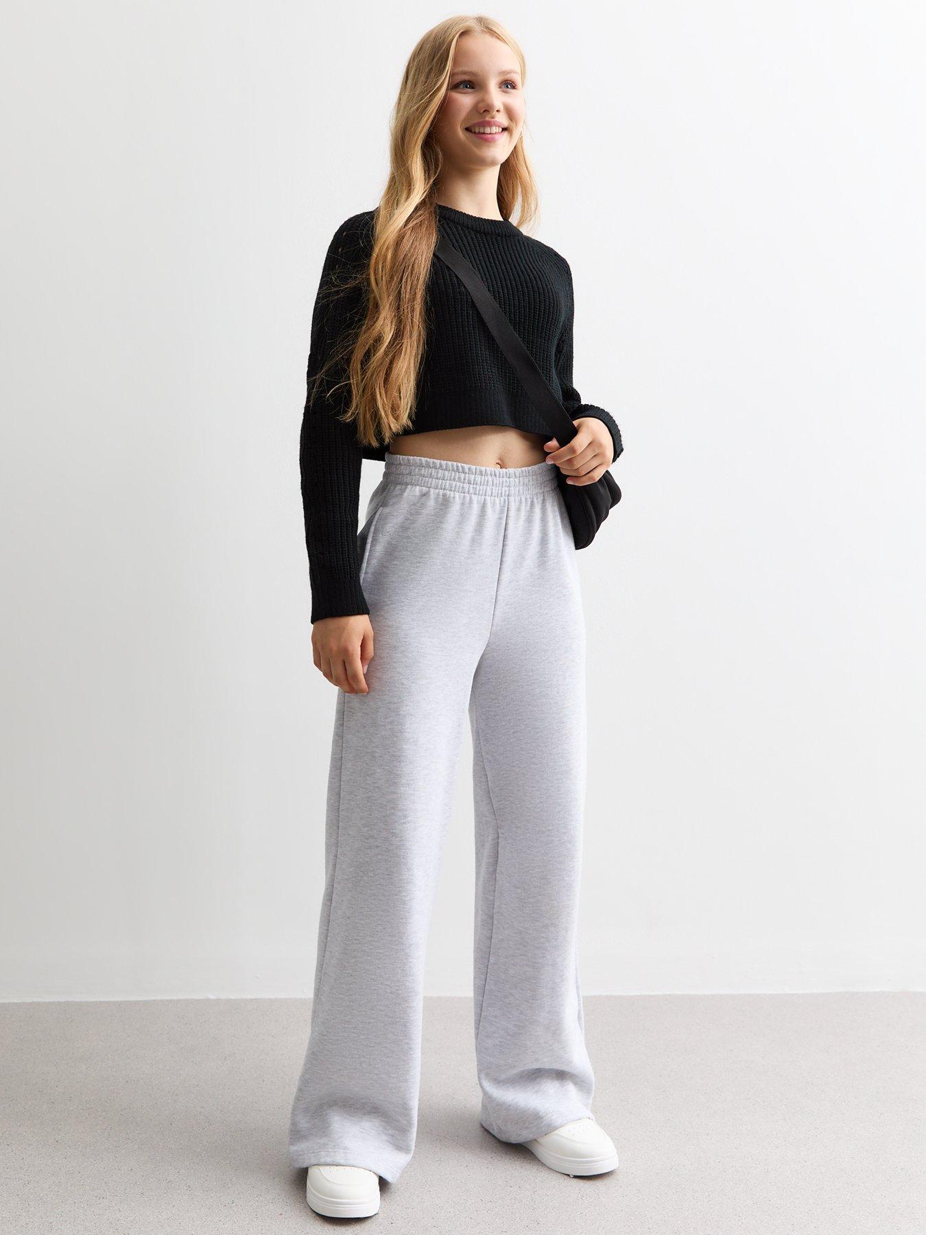 new-look-915-girls-black-hole-detail-crew-neck-crop-jumperstillFront