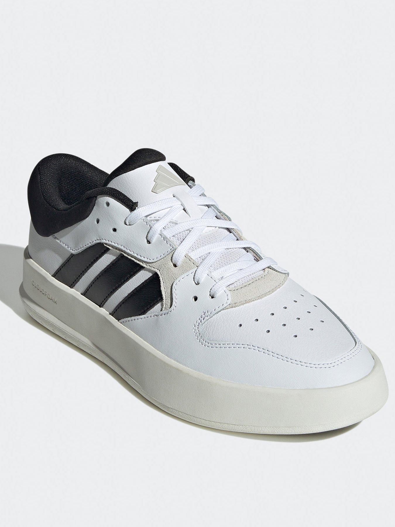 adidas-sportswear-mens-court-24-trainers-whiteblackstillFront