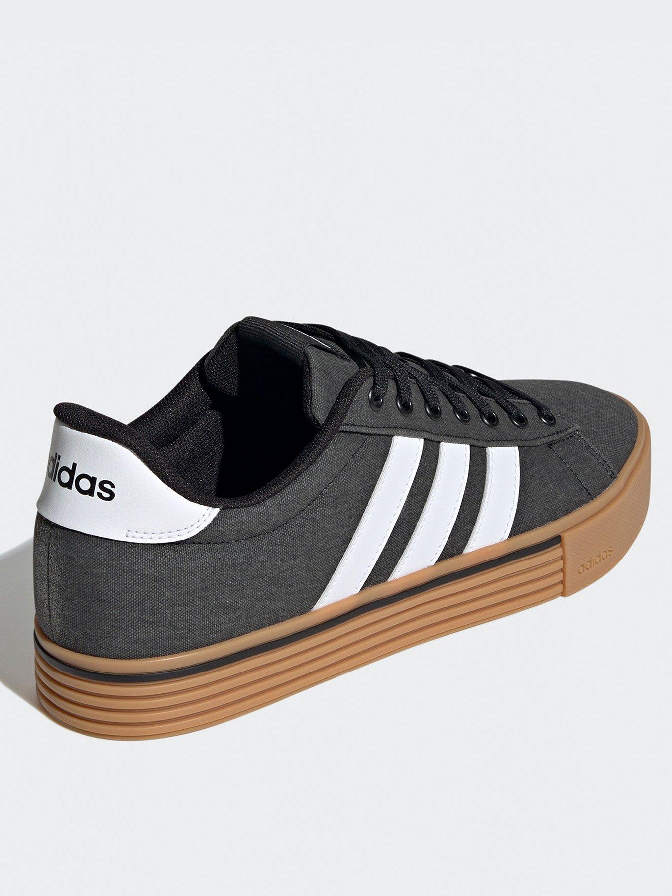 adidas-sportswear-mens-canvas-daily-40-trainers-blackwhiteback