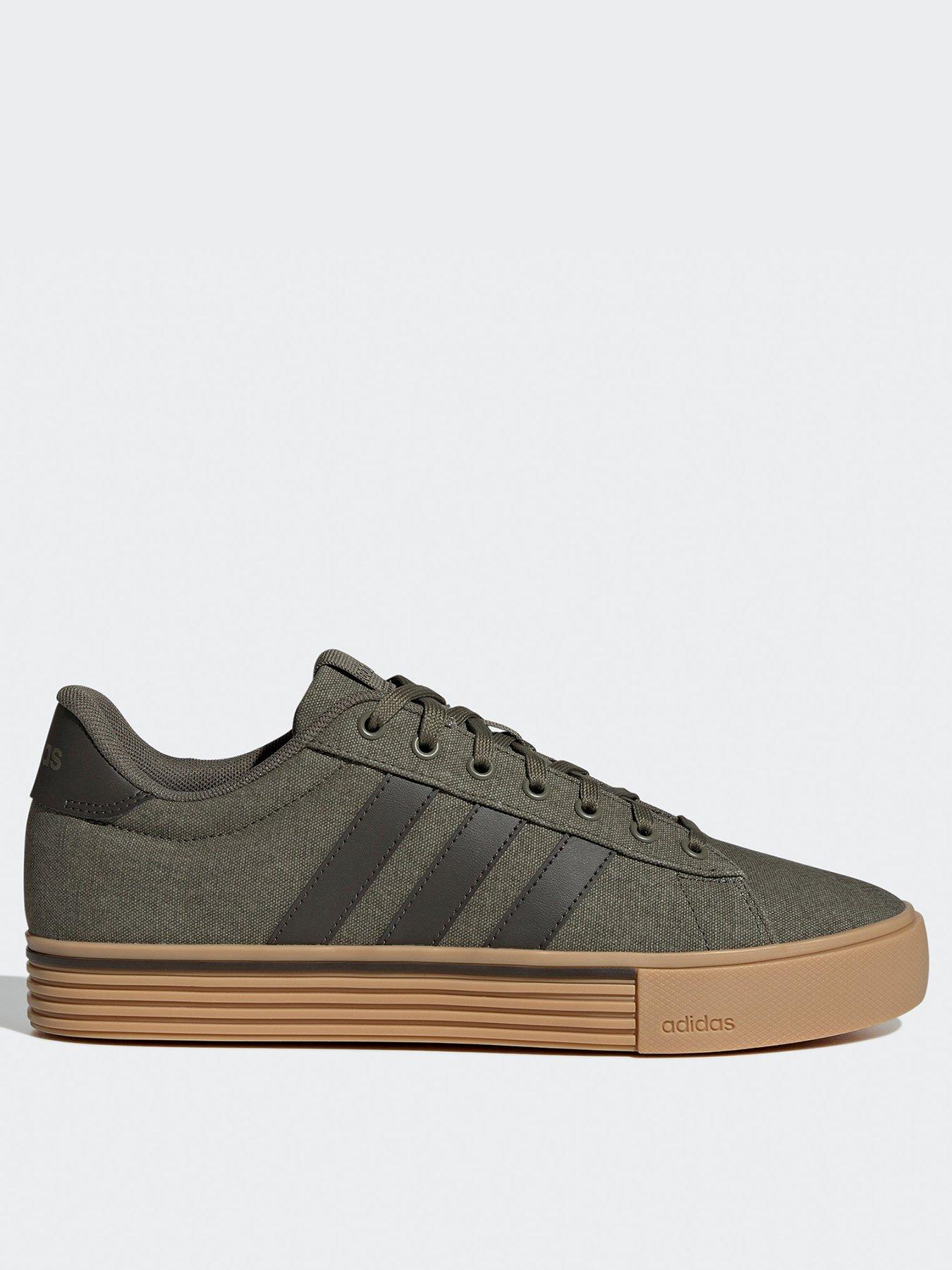 adidas-sportswear-mens-canvas-daily-40-trainers-khaki