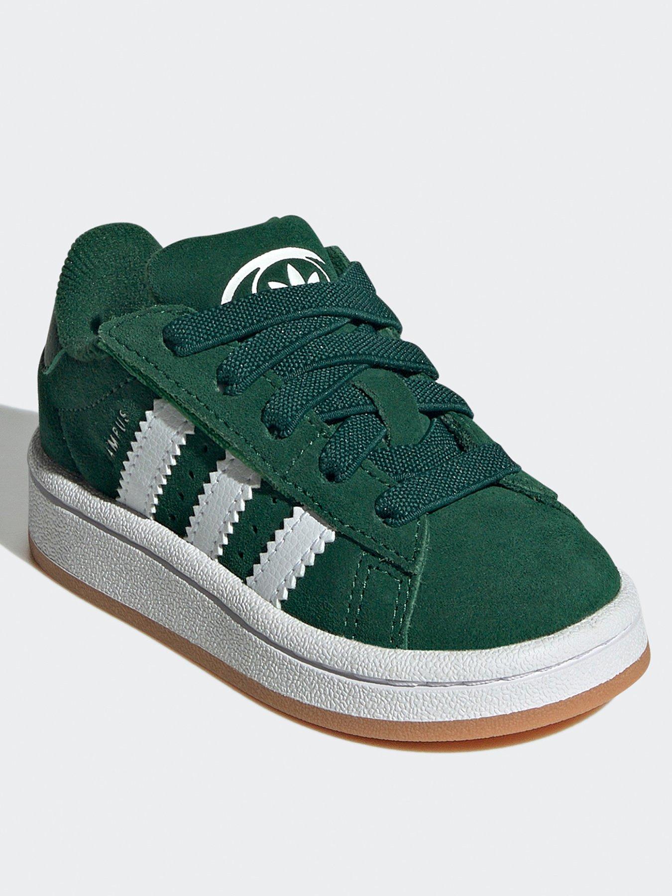 adidas-originals-unisex-infant-campus-00s-elastic-trainers-dark-greenstillFront