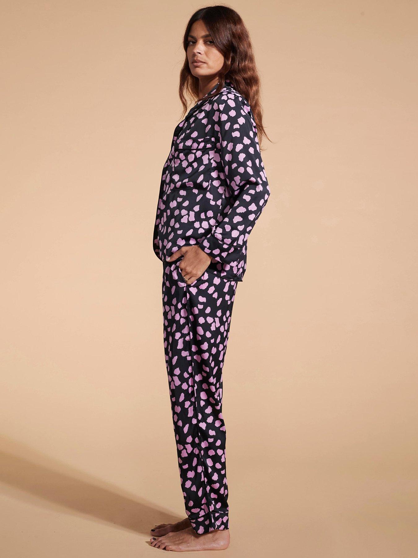 dancing-leopard-cloud-print-shirt-and-trouser-pj-set-pinkoutfit