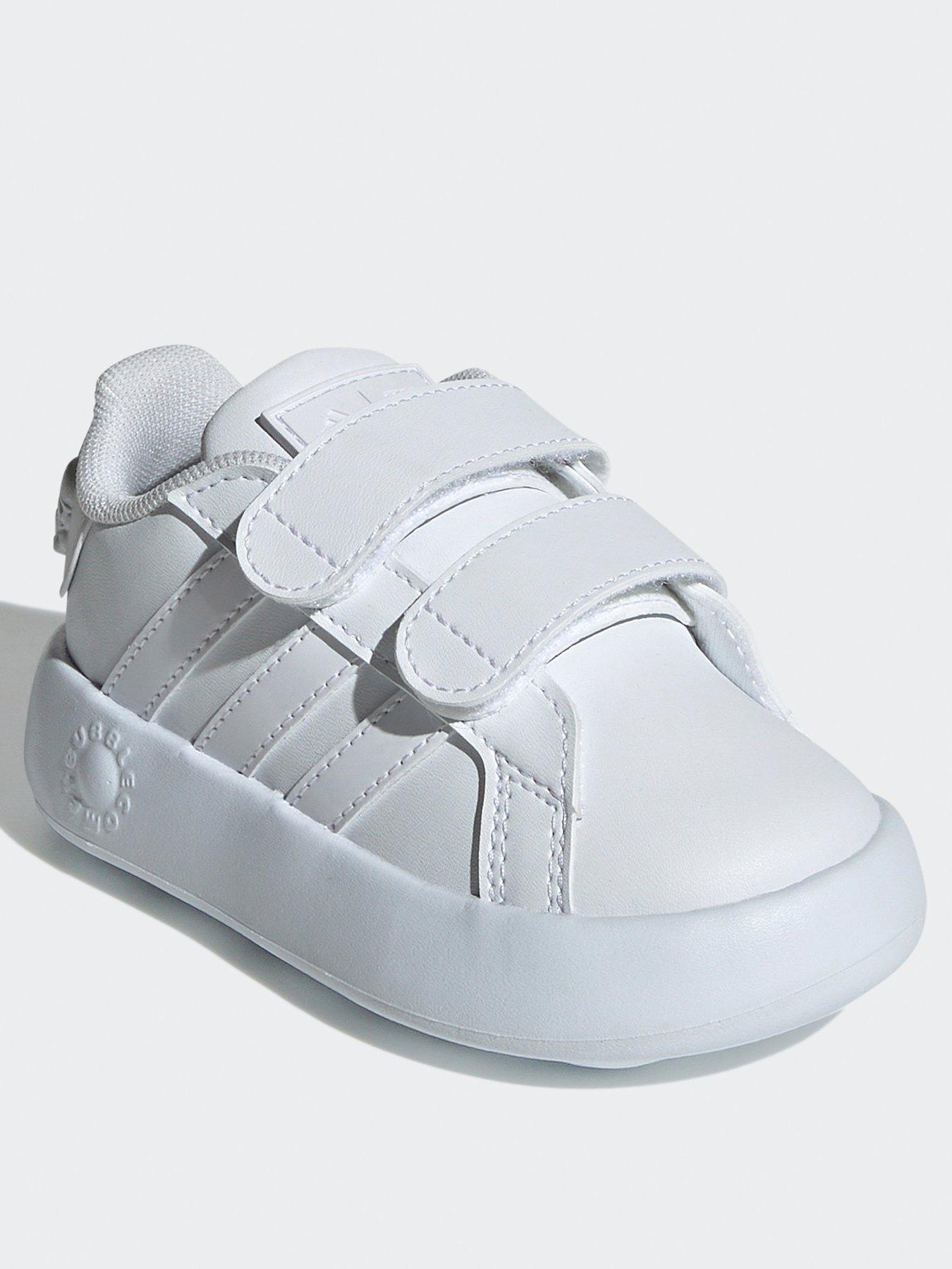 adidas-sportswear-infant-star-wars-grand-court-velcro-trainers-whitestillFront