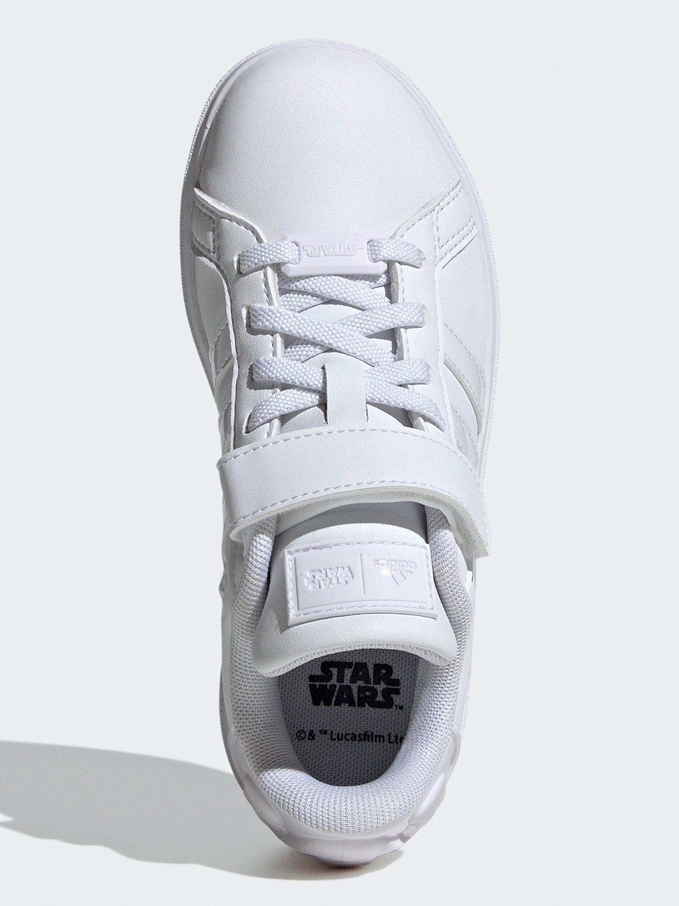 adidas-sportswear-kids-star-wars-grand-court-20-elasticated-trainers-whiteoutfit