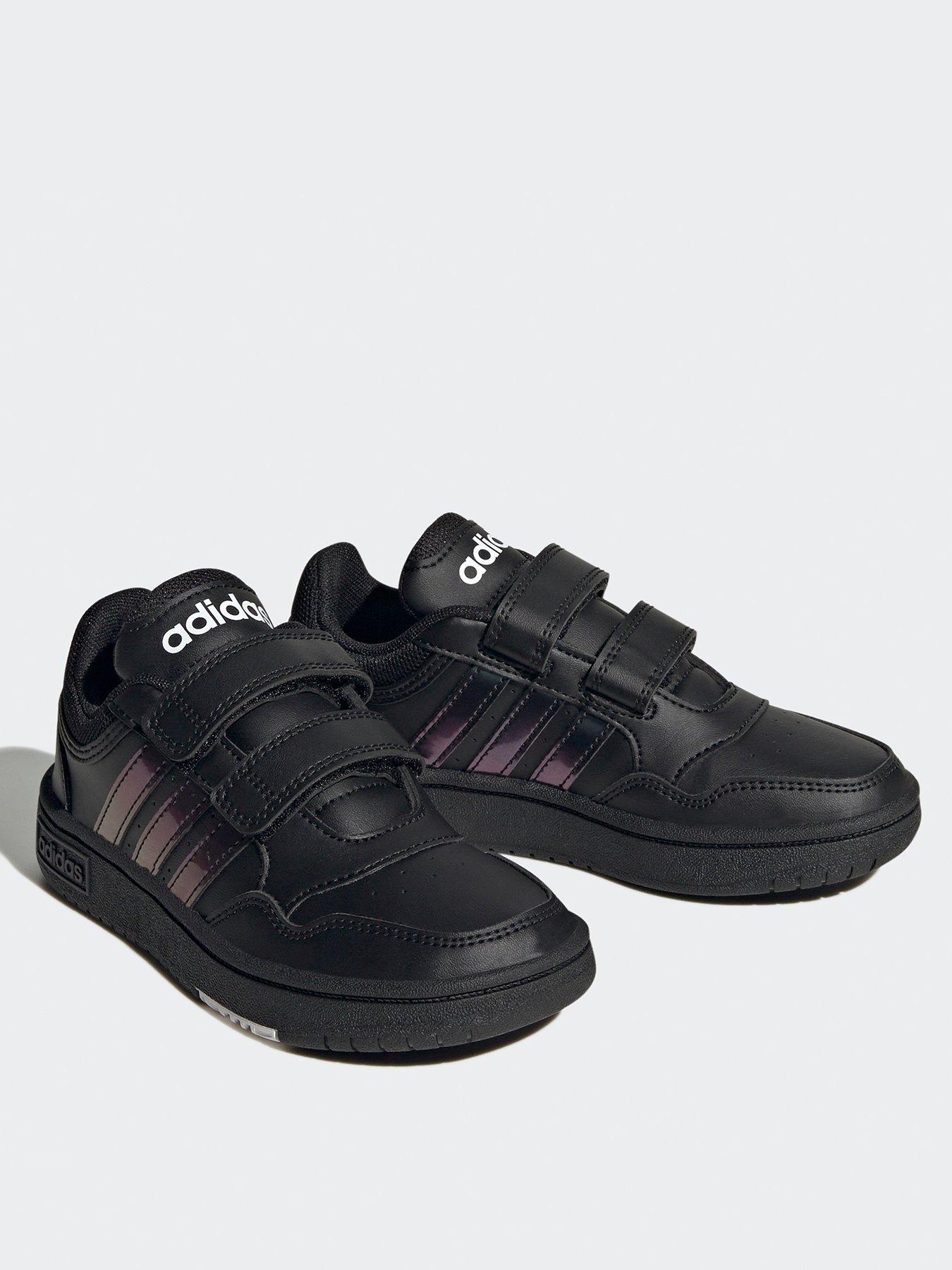 adidas-sportswear-kids-hoops-30-velcro-trainers-blackstillFront