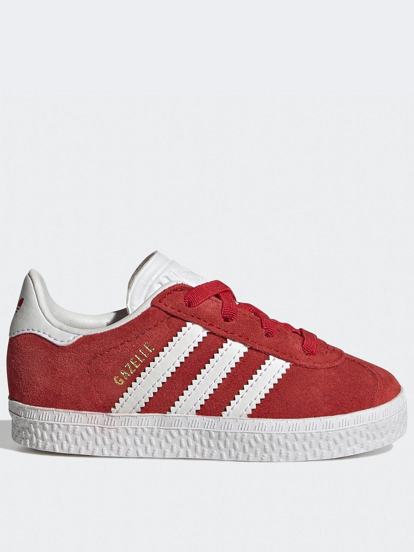 adidas-originals-unisex-infant-gazelle-elastic-trainers-red