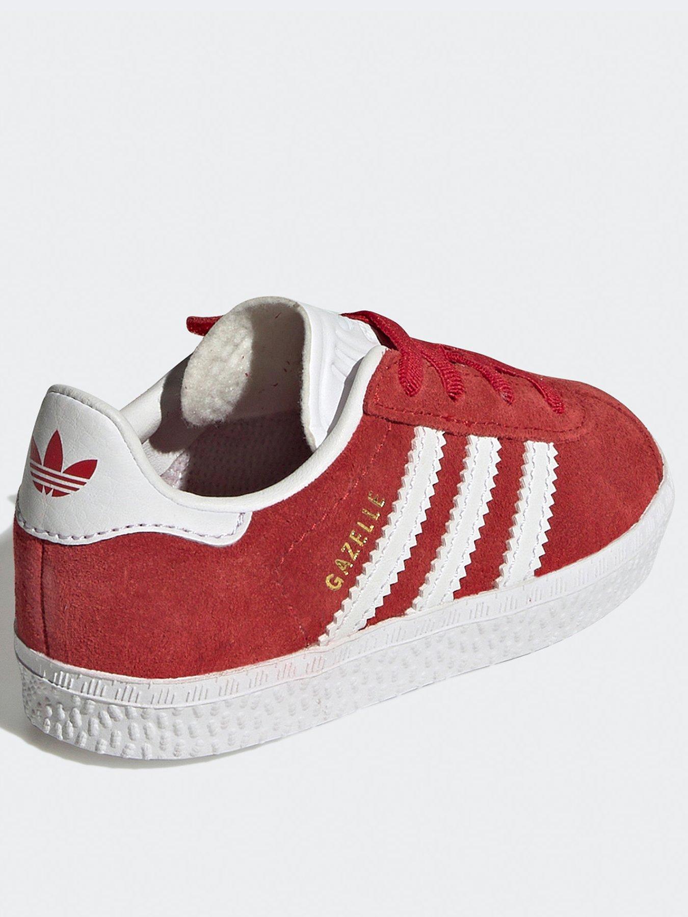 adidas-originals-unisex-infant-gazelle-elastic-trainers-redback