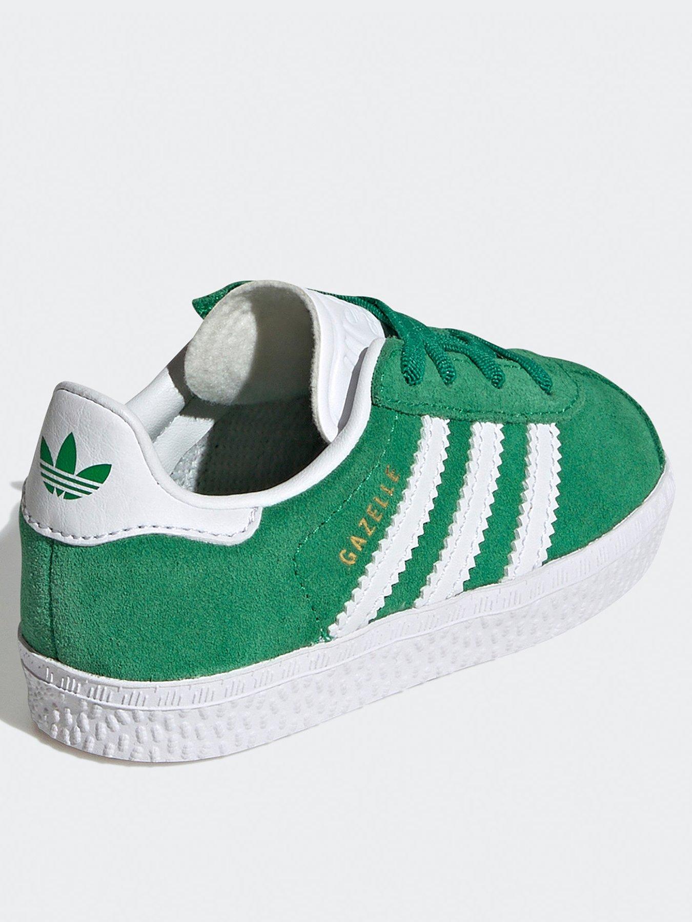 adidas-originals-unisex-infant-gazelle-elastic-trainers-greenback