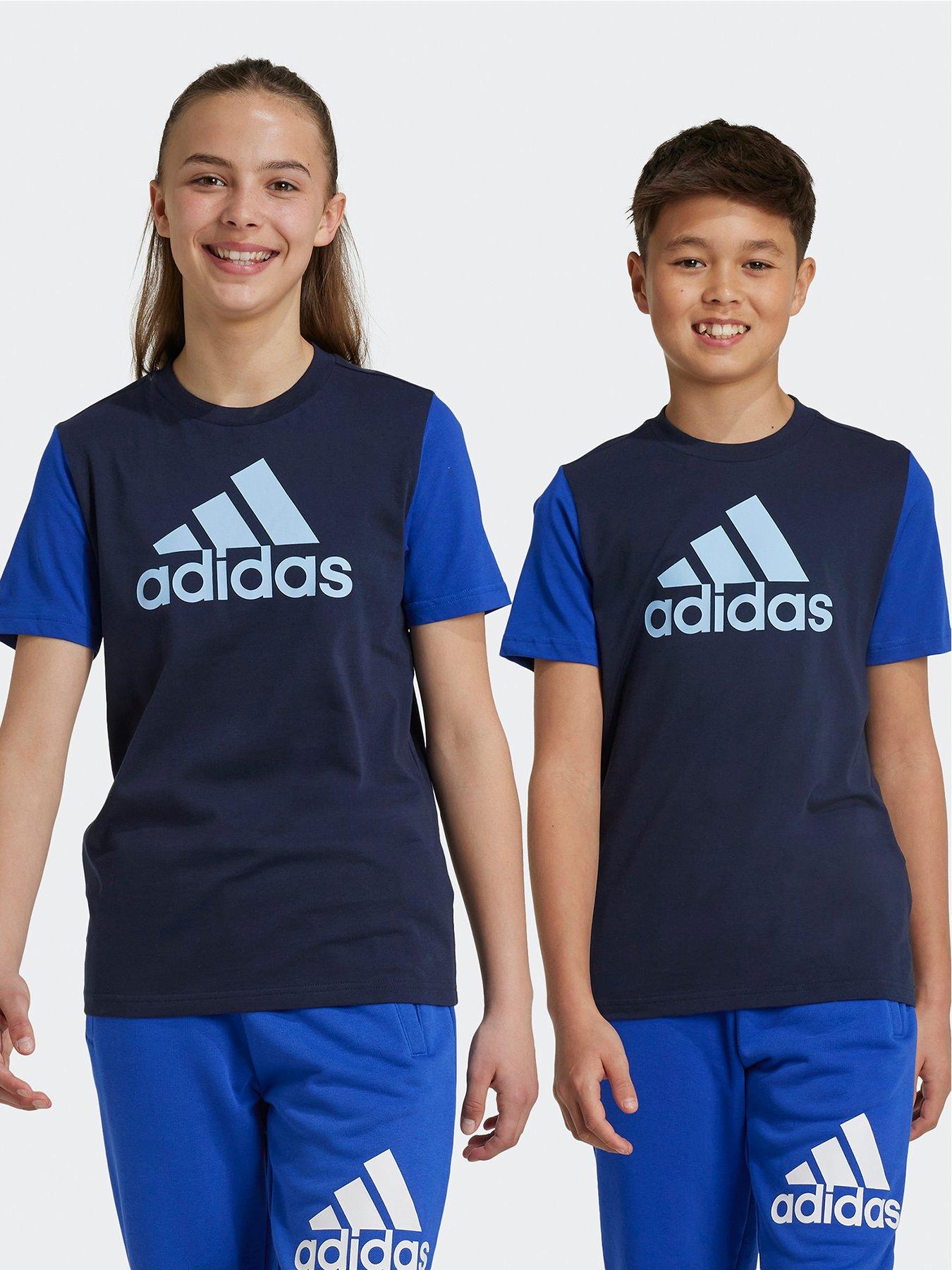 adidas-sportswear-junior-boys-essentials-big-logo-t-shirt-blue