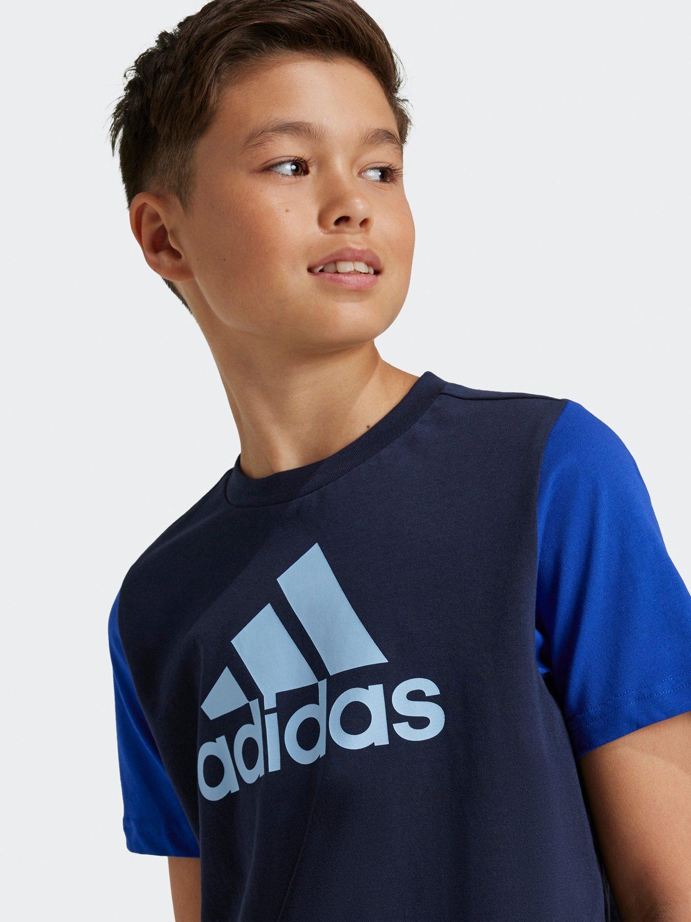 adidas-sportswear-junior-boys-essentials-big-logo-t-shirt-blueoutfit