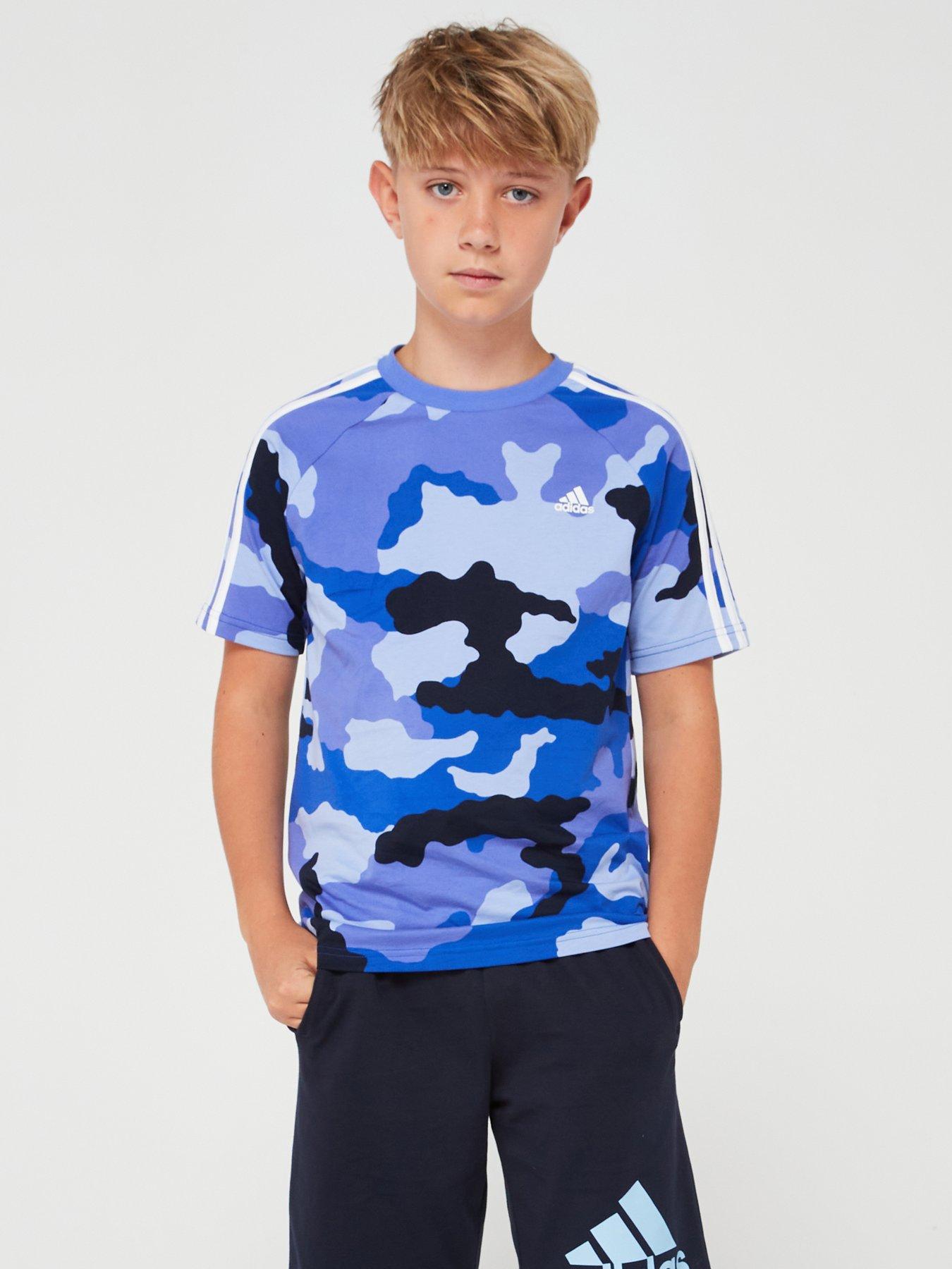 adidas-sportswear-junior-boys-essentials-camo-print-t-shirt-blue