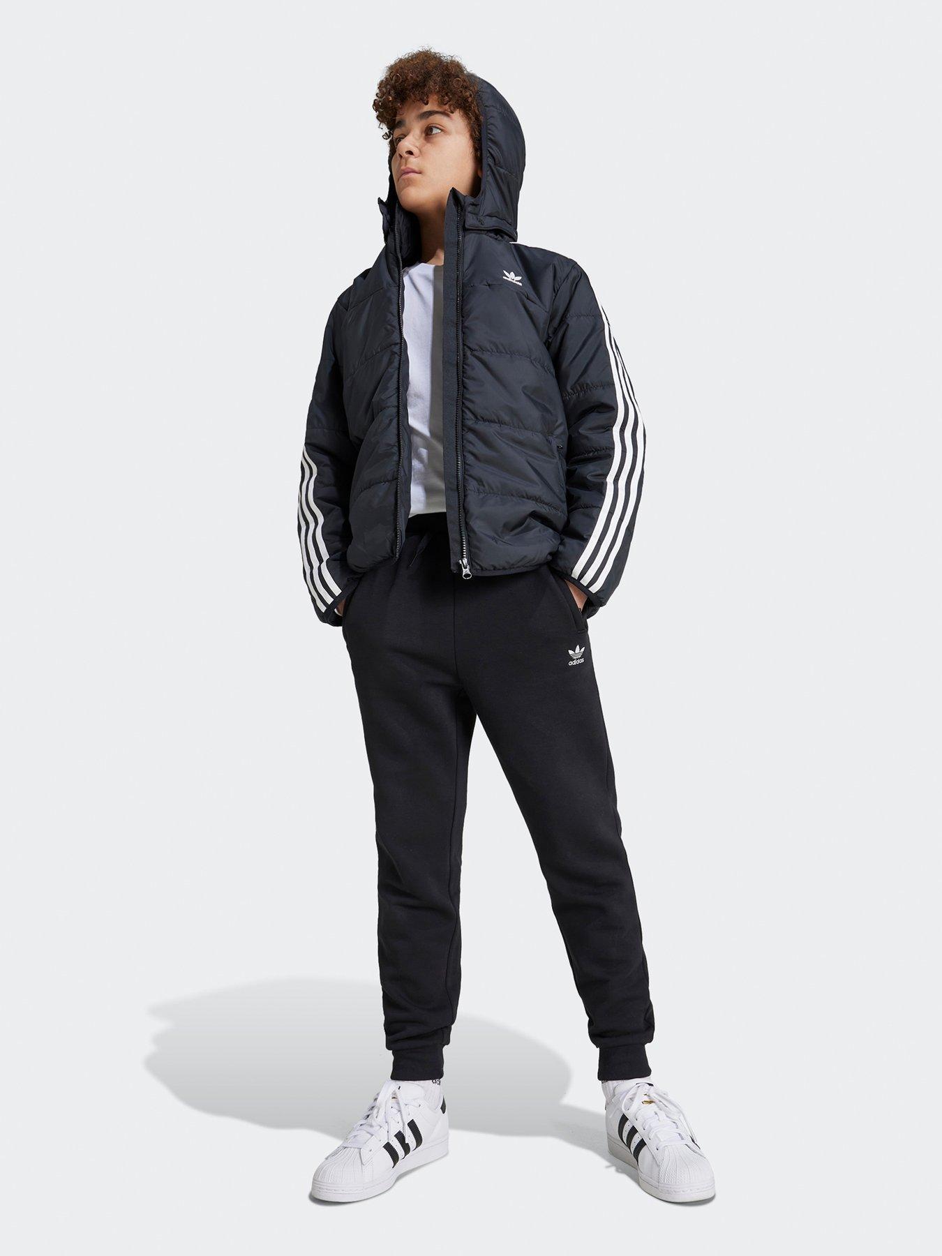 adidas-originals-older-unisex-padded-jacket-blackstillFront