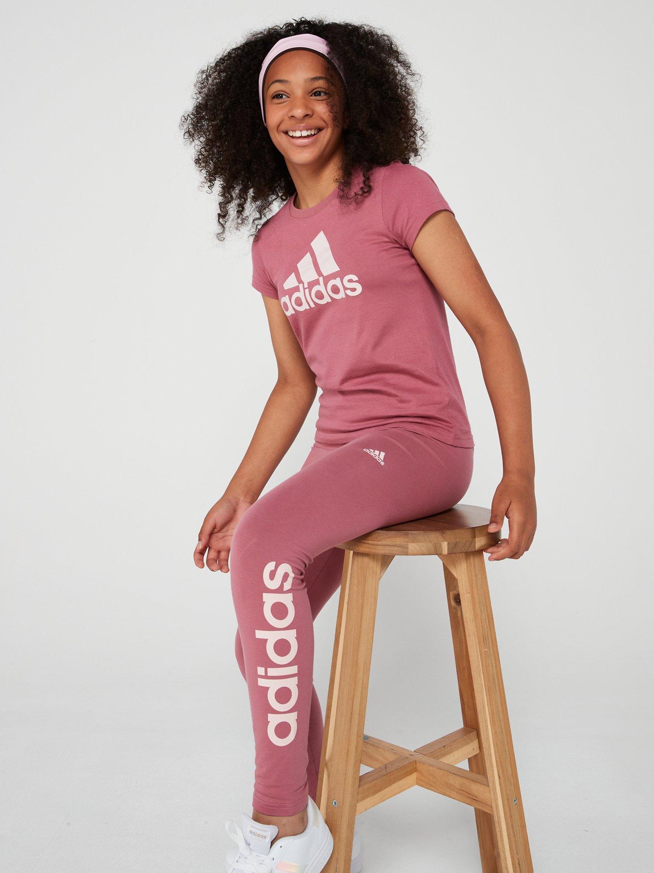 adidas-sportswear-junior-girls-essentials-big-logo-t-shirt-pinkoutfit