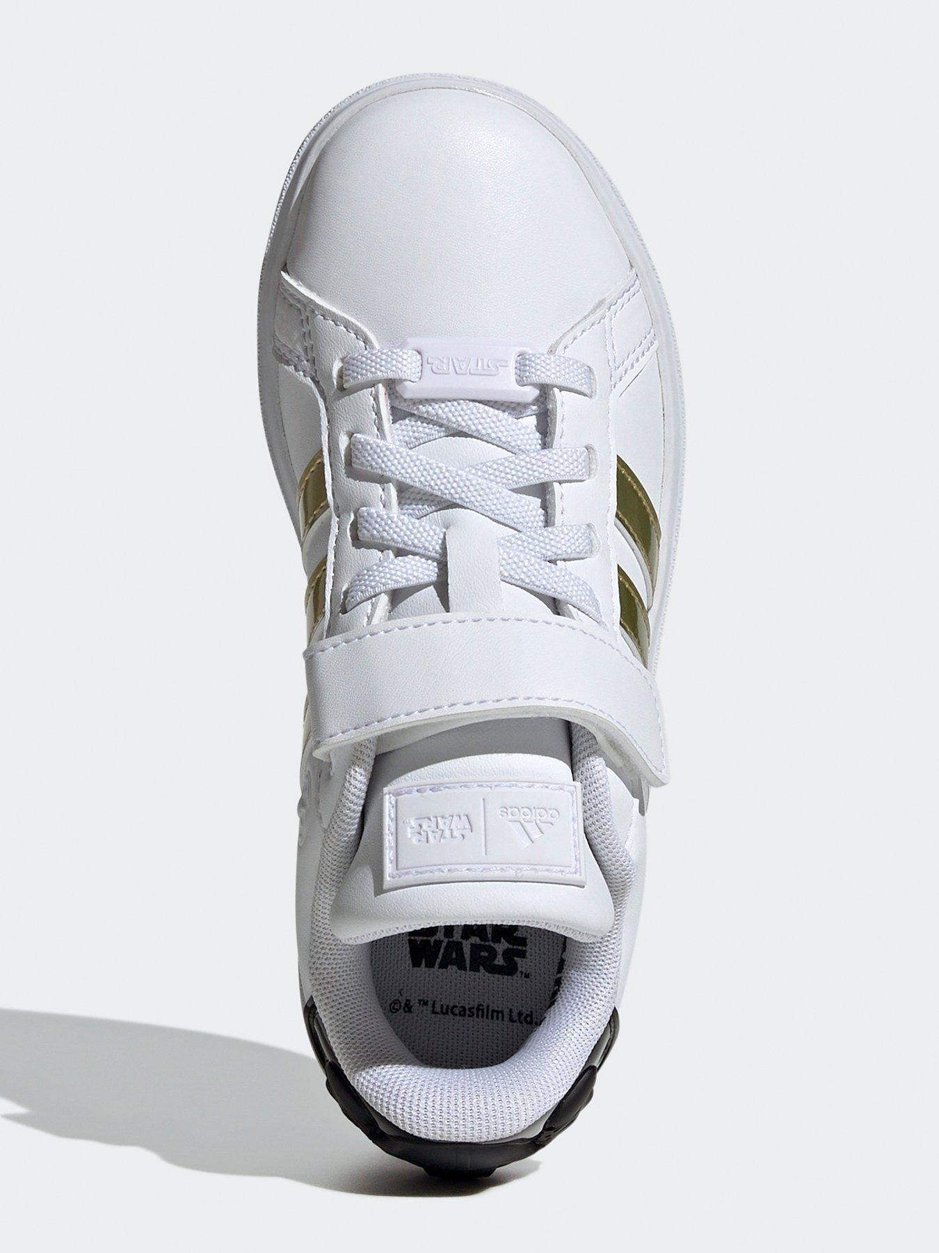 adidas-sportswear-kids-star-wars-grand-court-20-elasticated-trainers-whitegoldoutfit