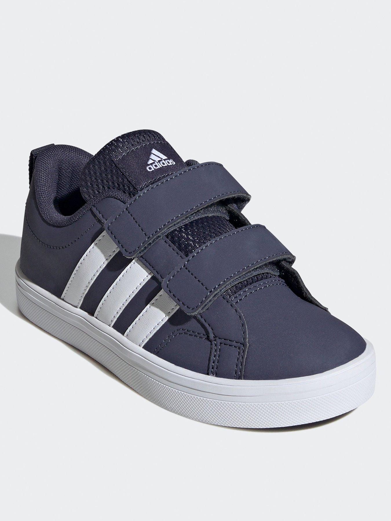 adidas-sportswear-kids-vs-pace-20-velcro-trainers-navywhitestillFront