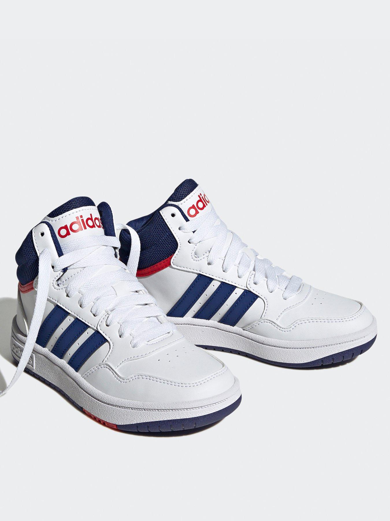 adidas-sportswear-kids-hoops-30-mid-trainers-whitebluestillFront