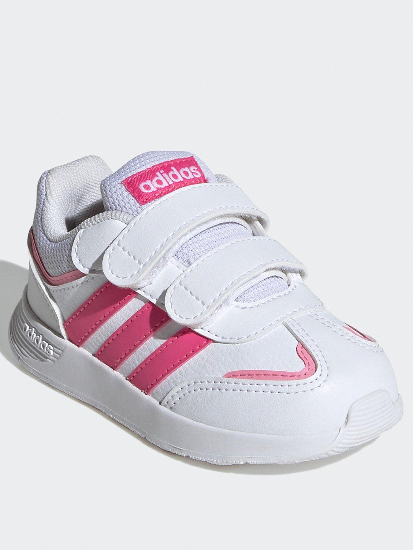 adidas-sportswear-infant-tensaur-switch-trainers-whitepinkstillFront