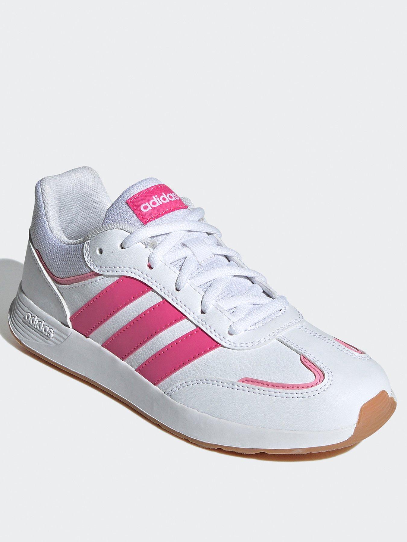 adidas-sportswear-junior-tensaur-switch-trainers-whitepinkstillFront