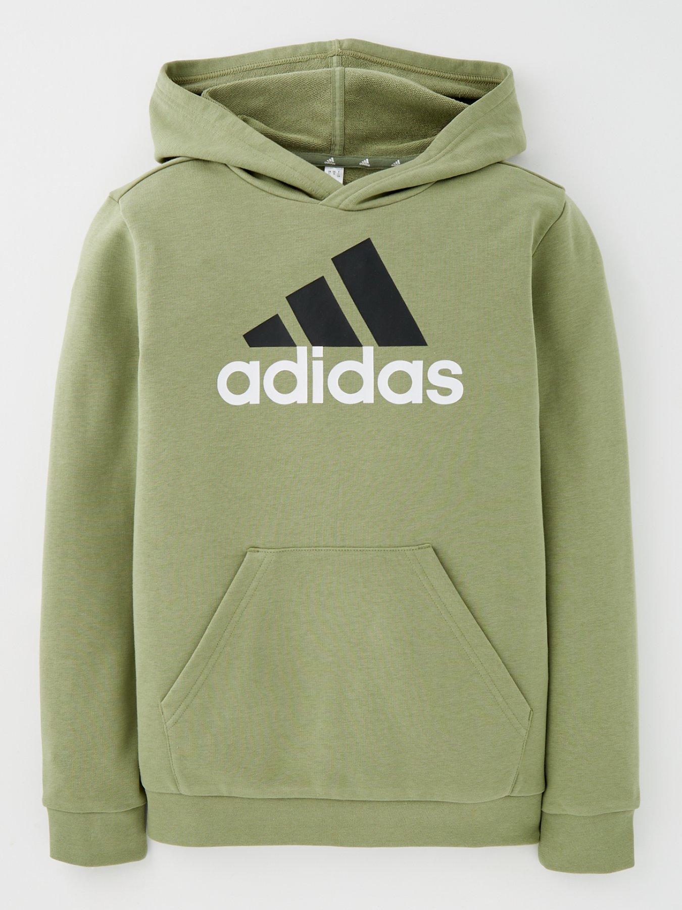 adidas-sportswear-junior-boys-essentials-big-logo-overheadnbsphoodie-green