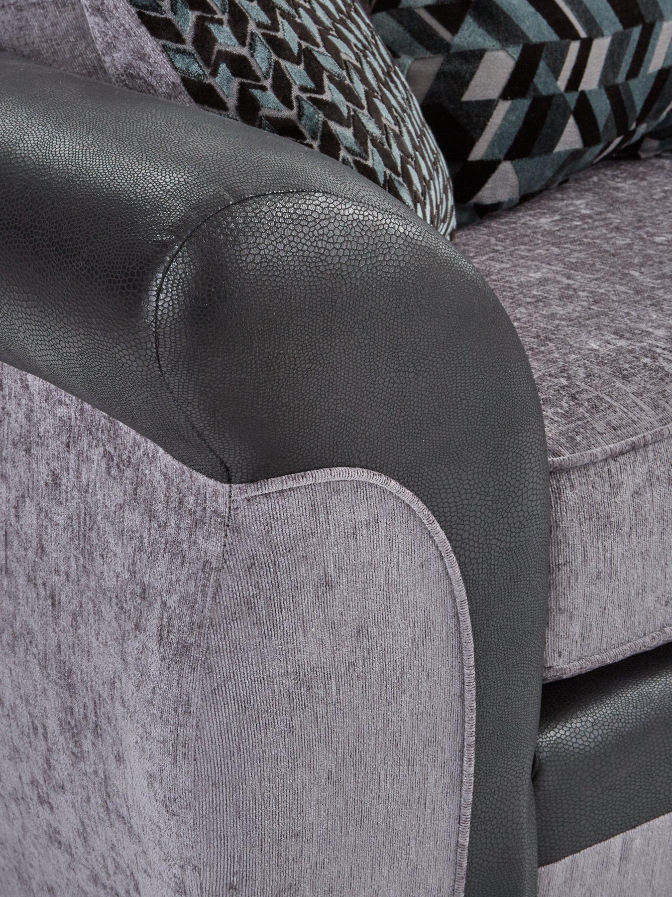 very-home-narva-fabricfaux-leather-left-hand-corner-group-sofadetail